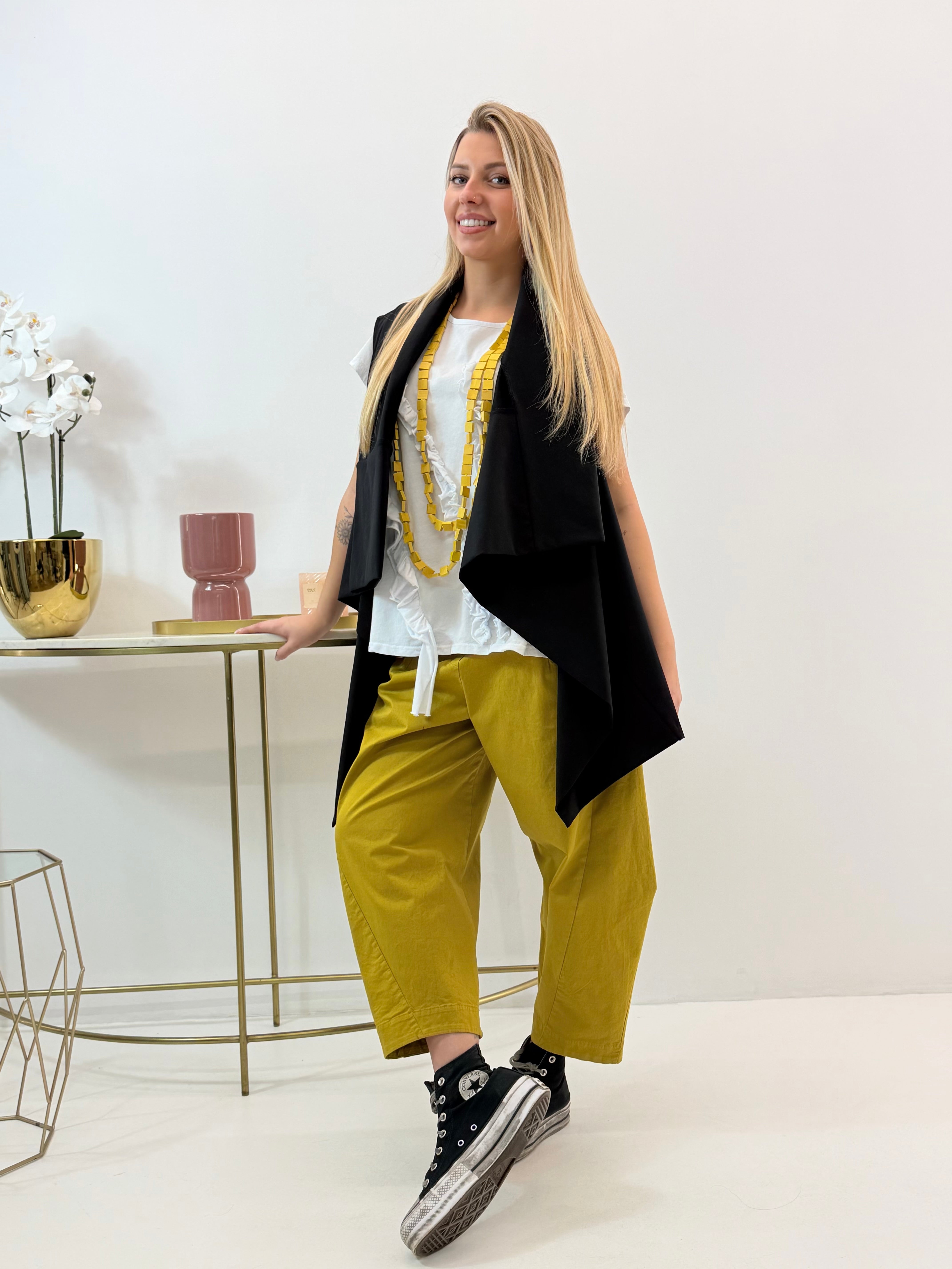 GILET SCIALLATO NERO