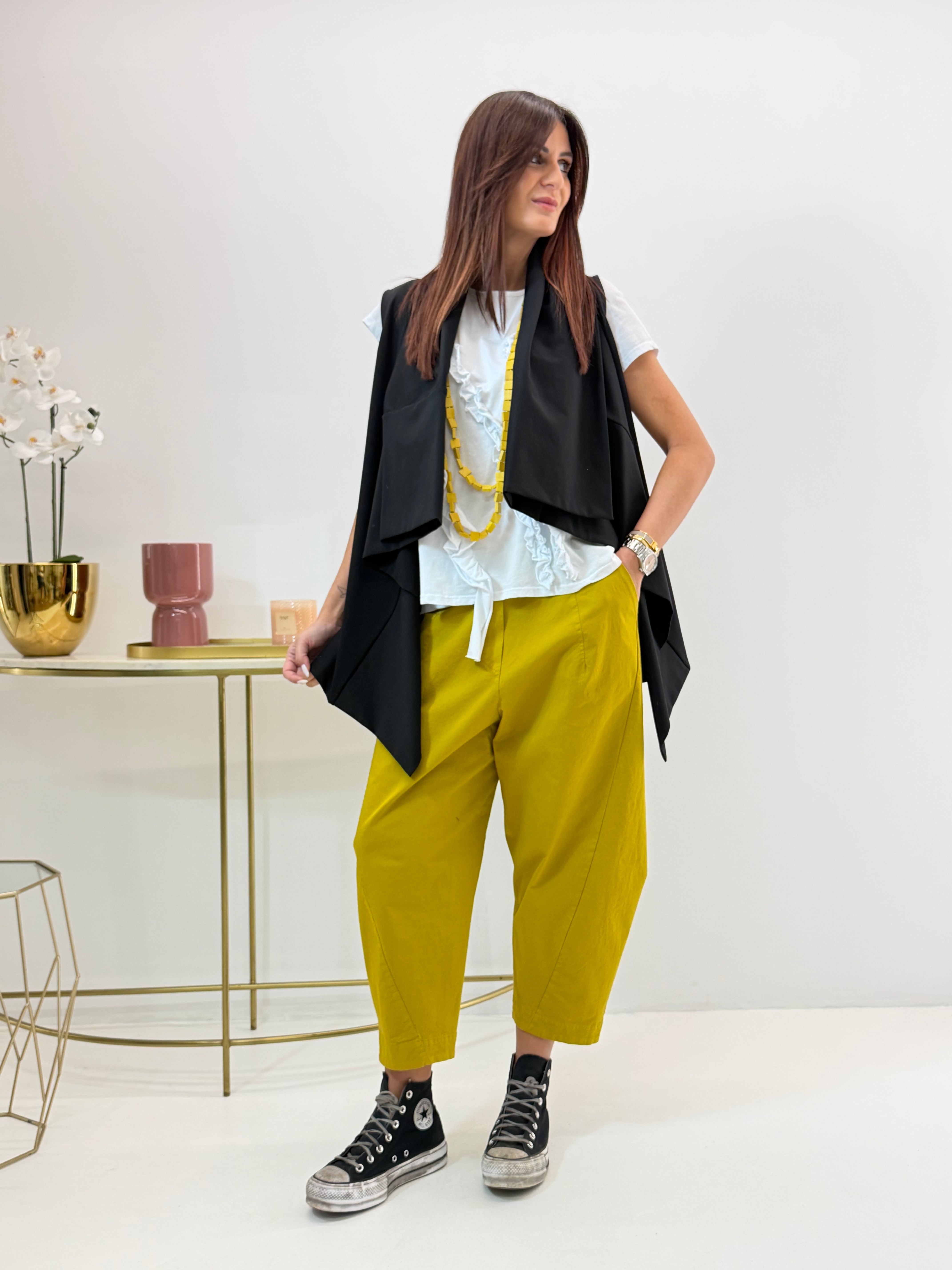 GILET SCIALLATO NERO