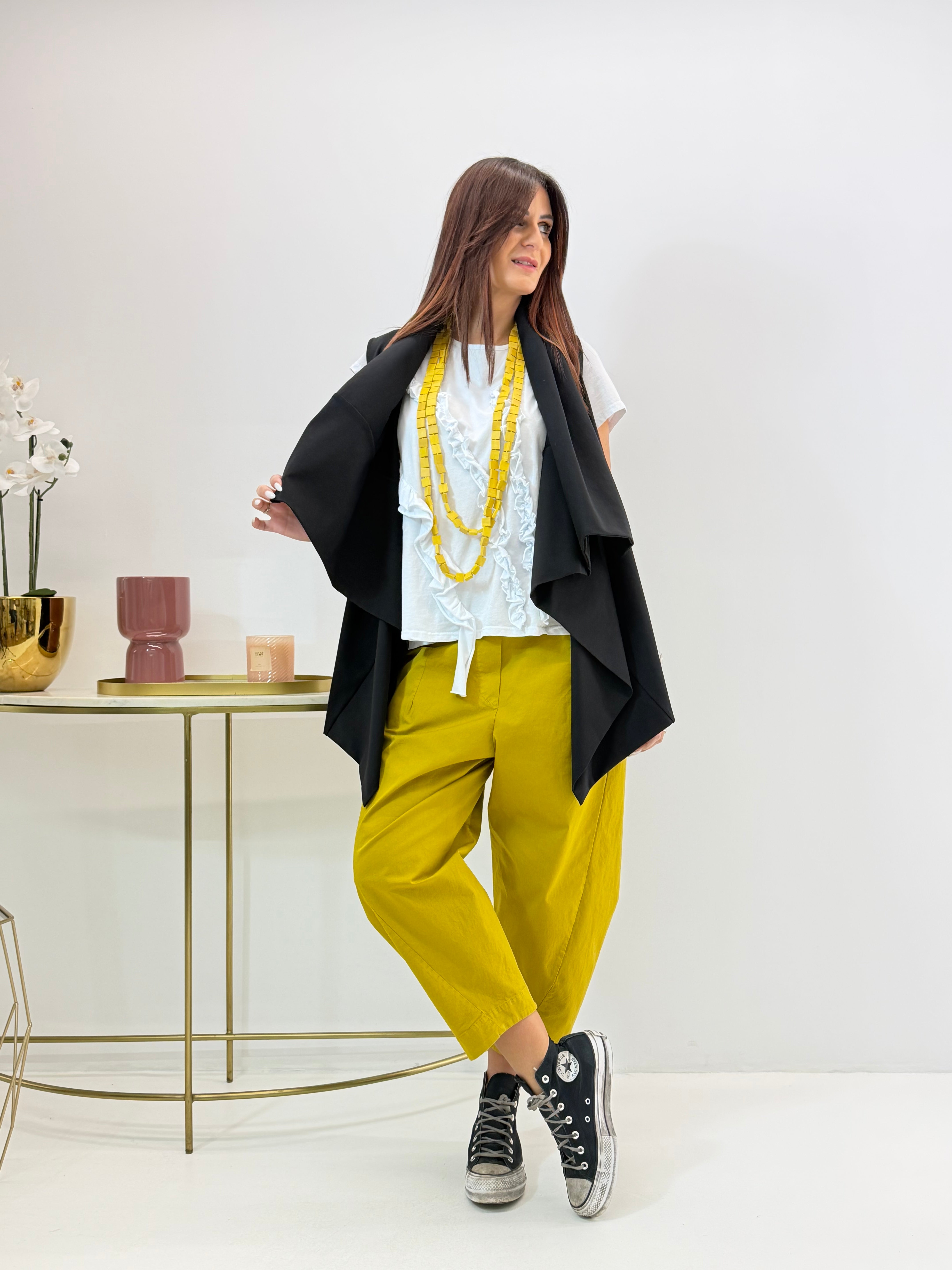 GILET SCIALLATO NERO