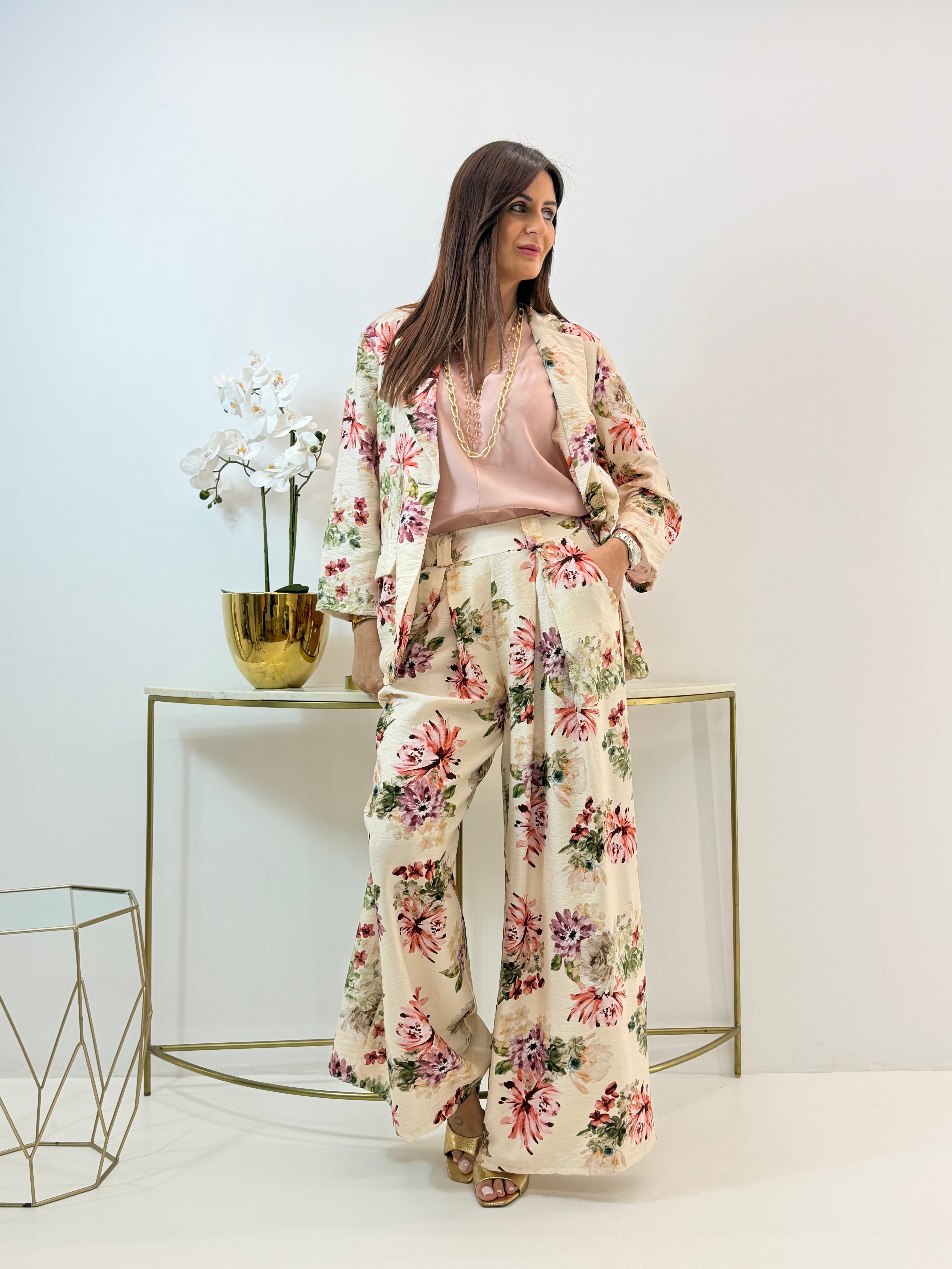PANTALONE CAMELIA FANTASIA A FIORI