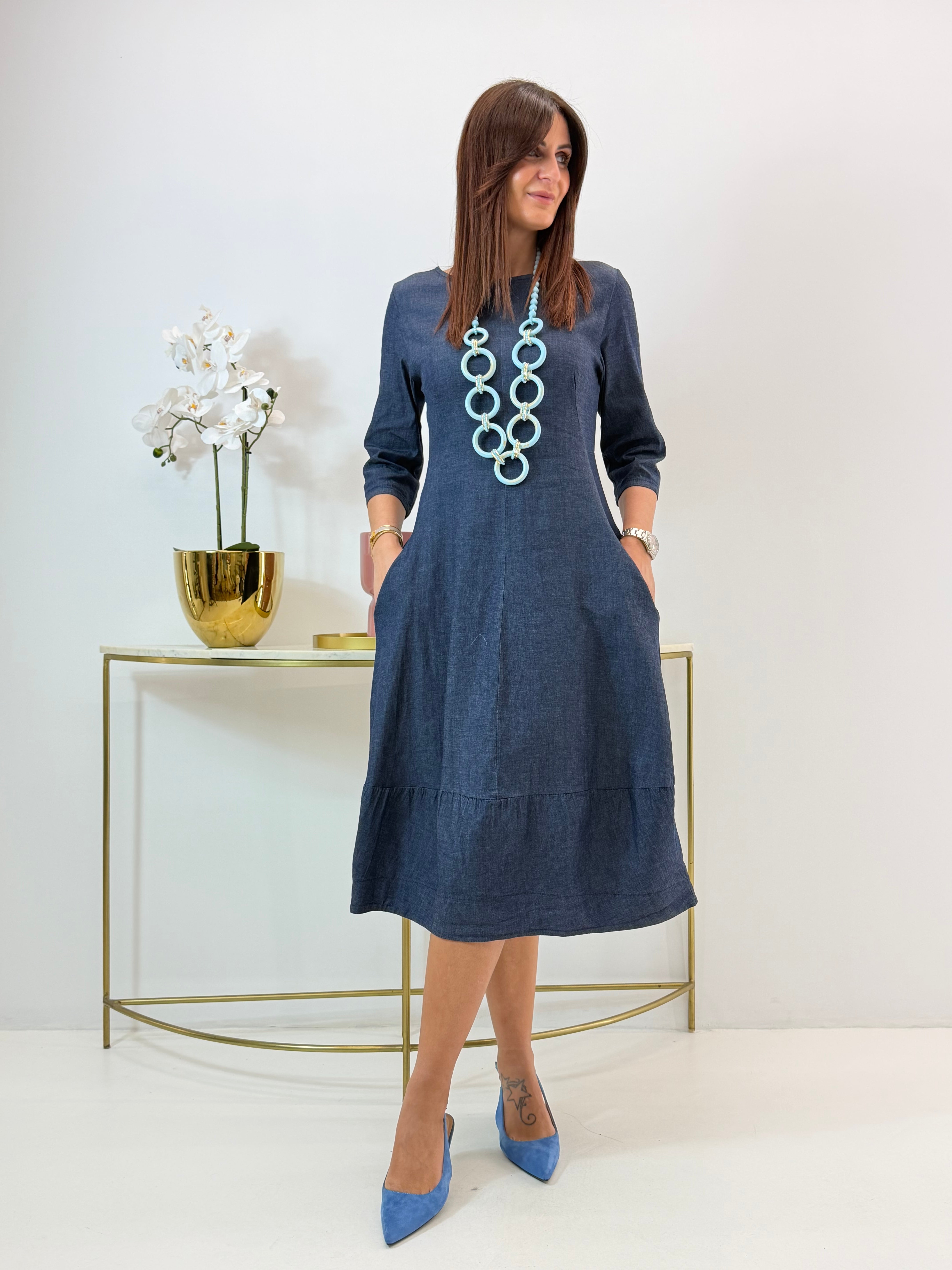 ABITO CARINE IN DENIM