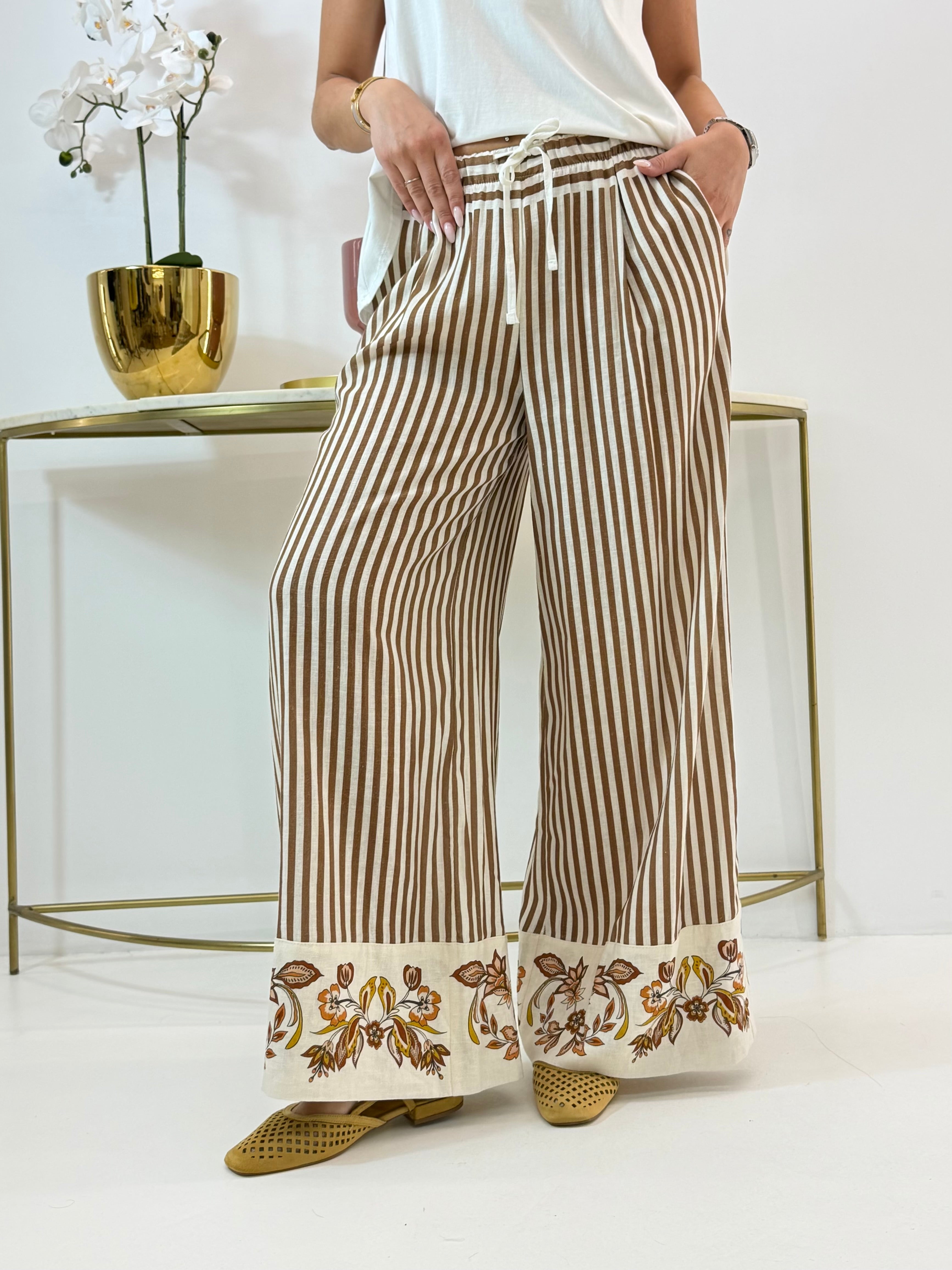 PANTALONE JULIETTE FANTASIA A RIGHE
