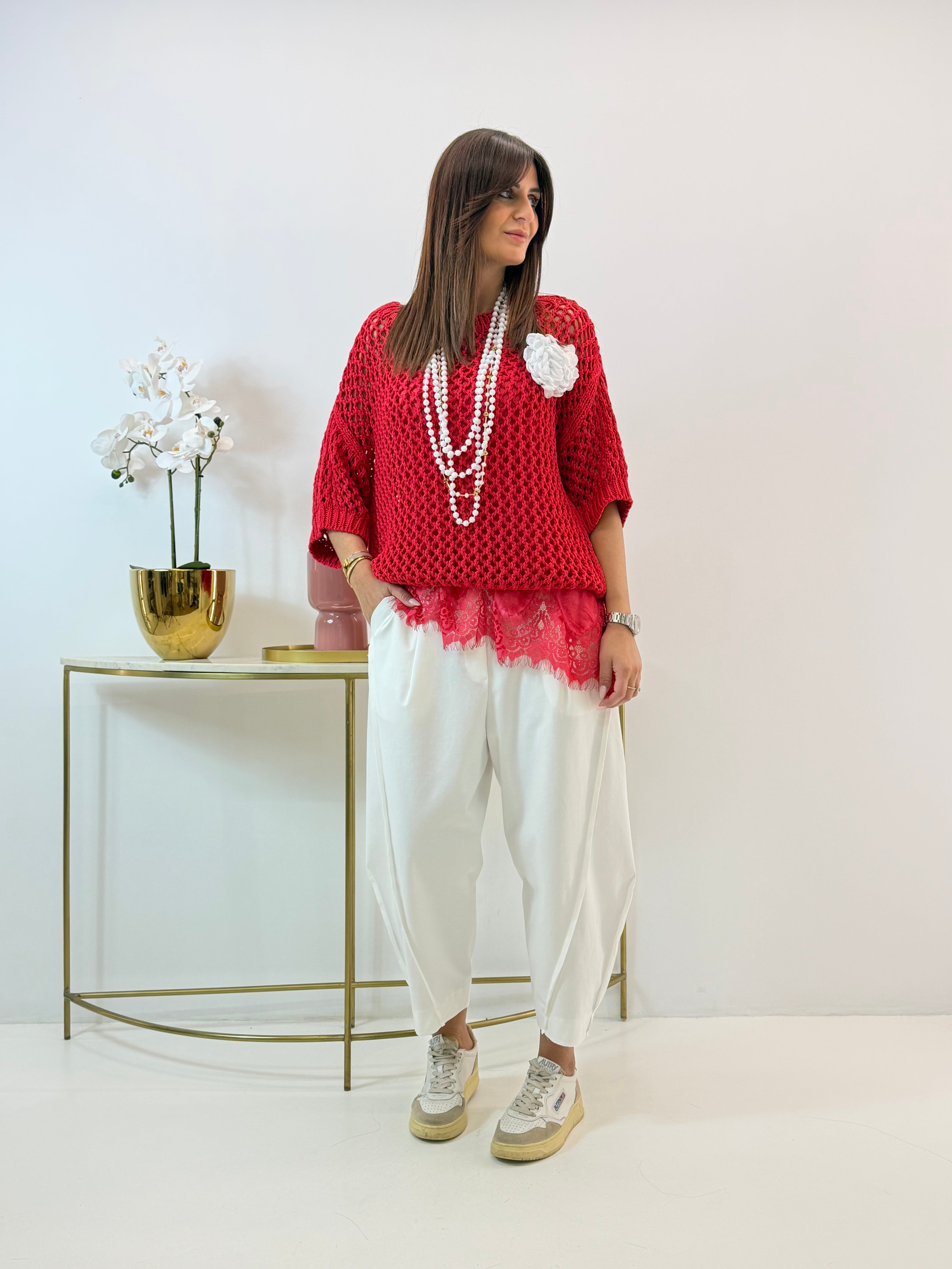 PULL CAROLA TRAFORATO