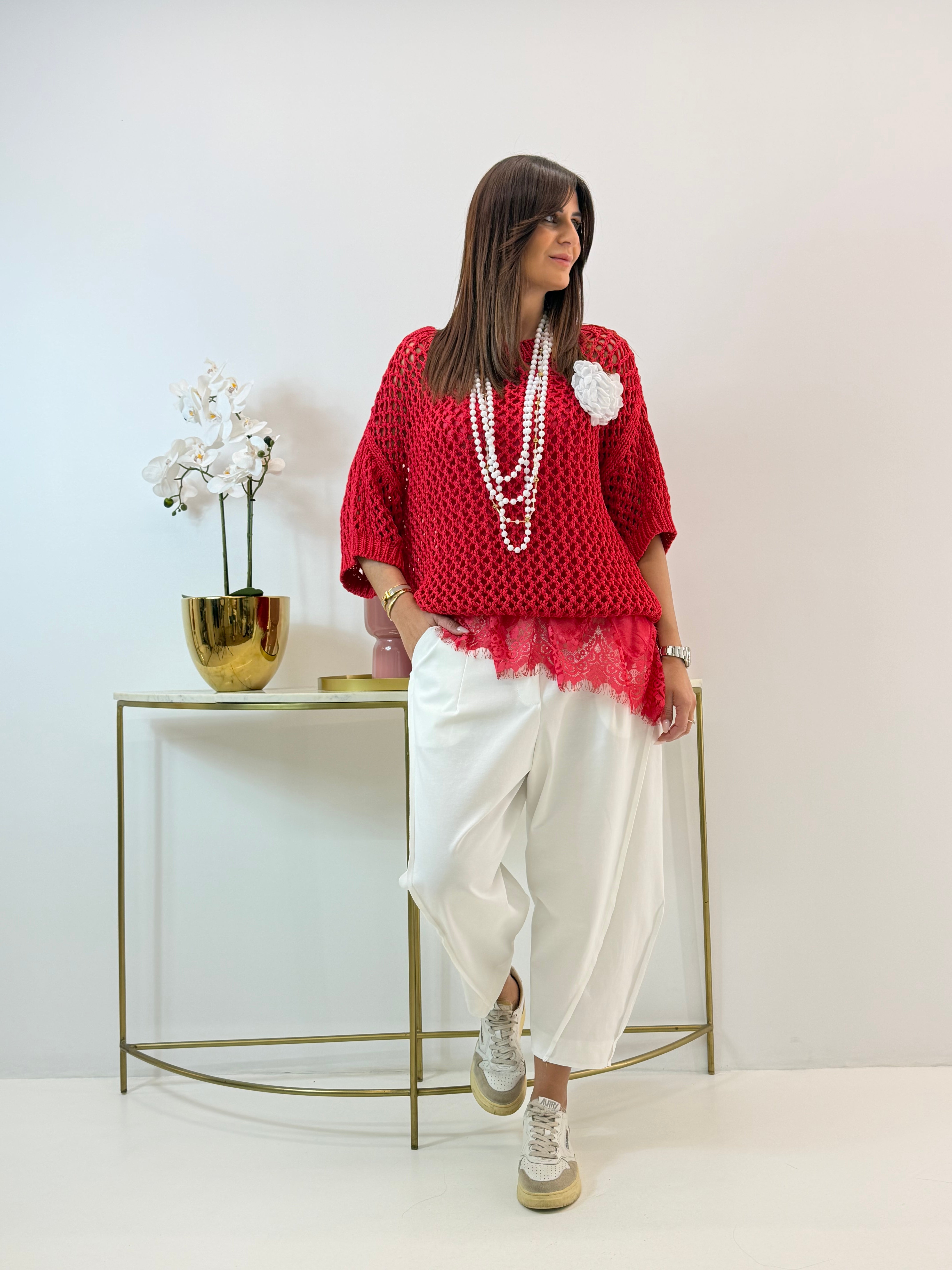 PULL CAROLA TRAFORATO