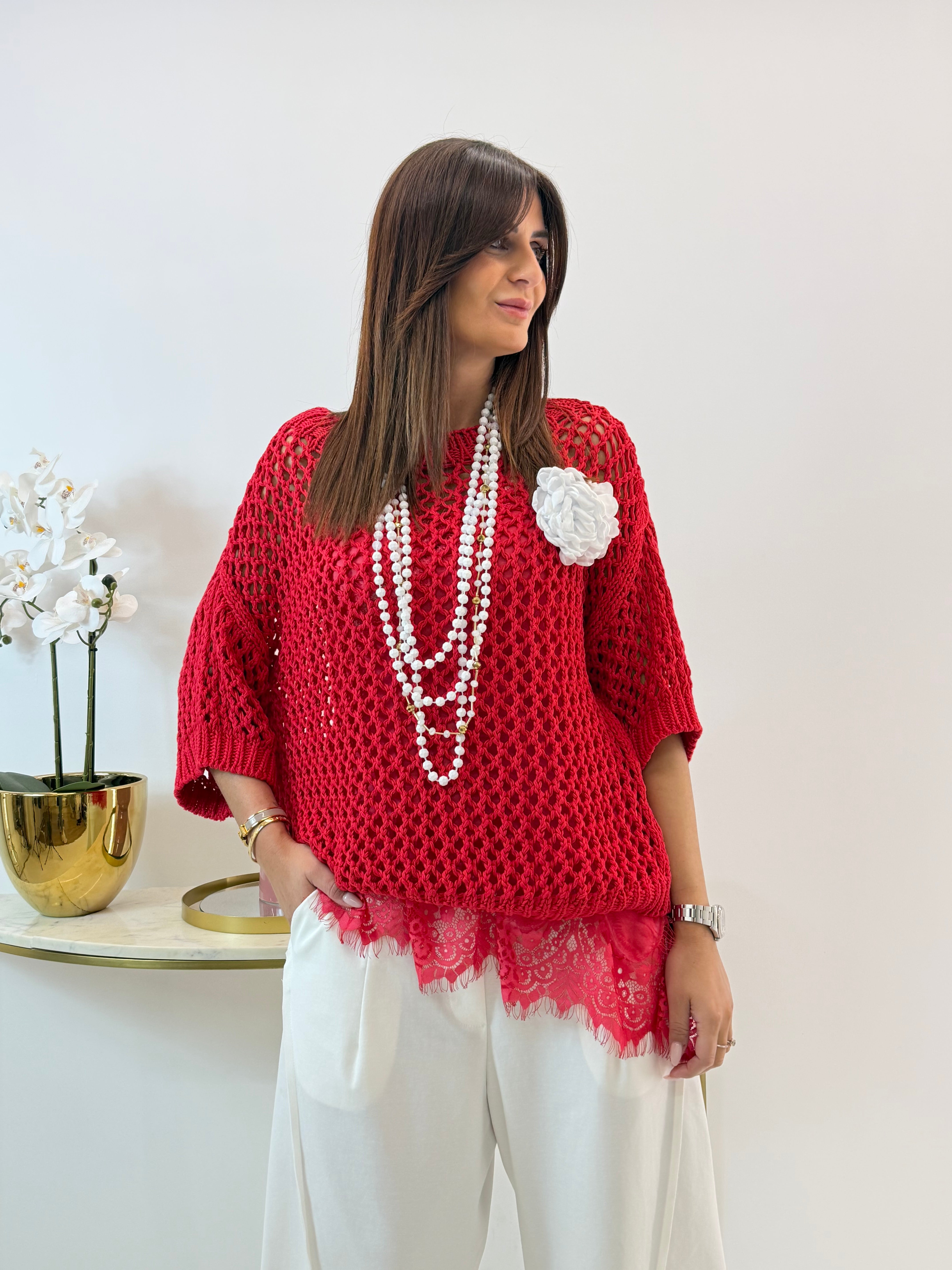 PULL CAROLA TRAFORATO