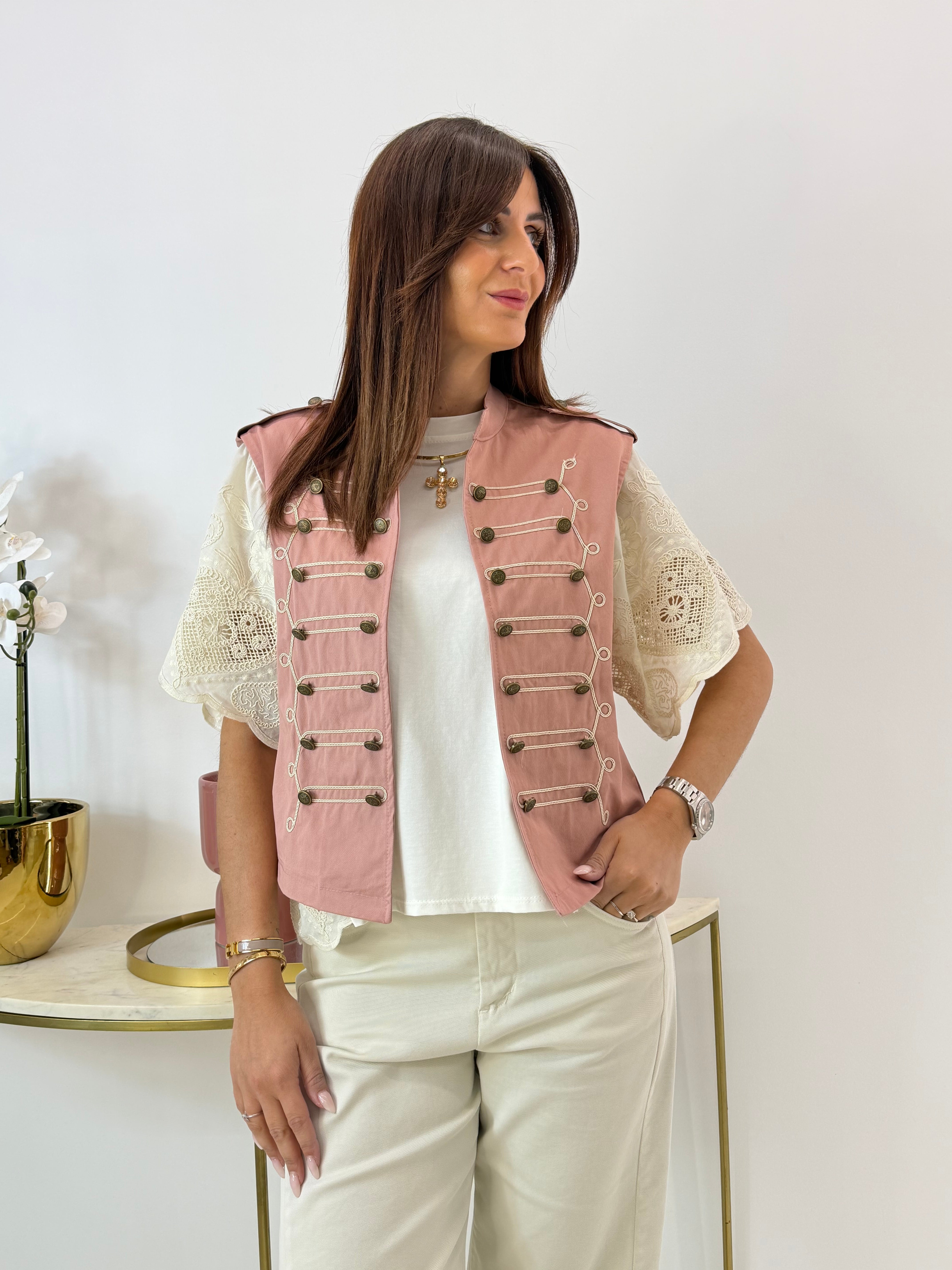 GILET GIANNA ROSA