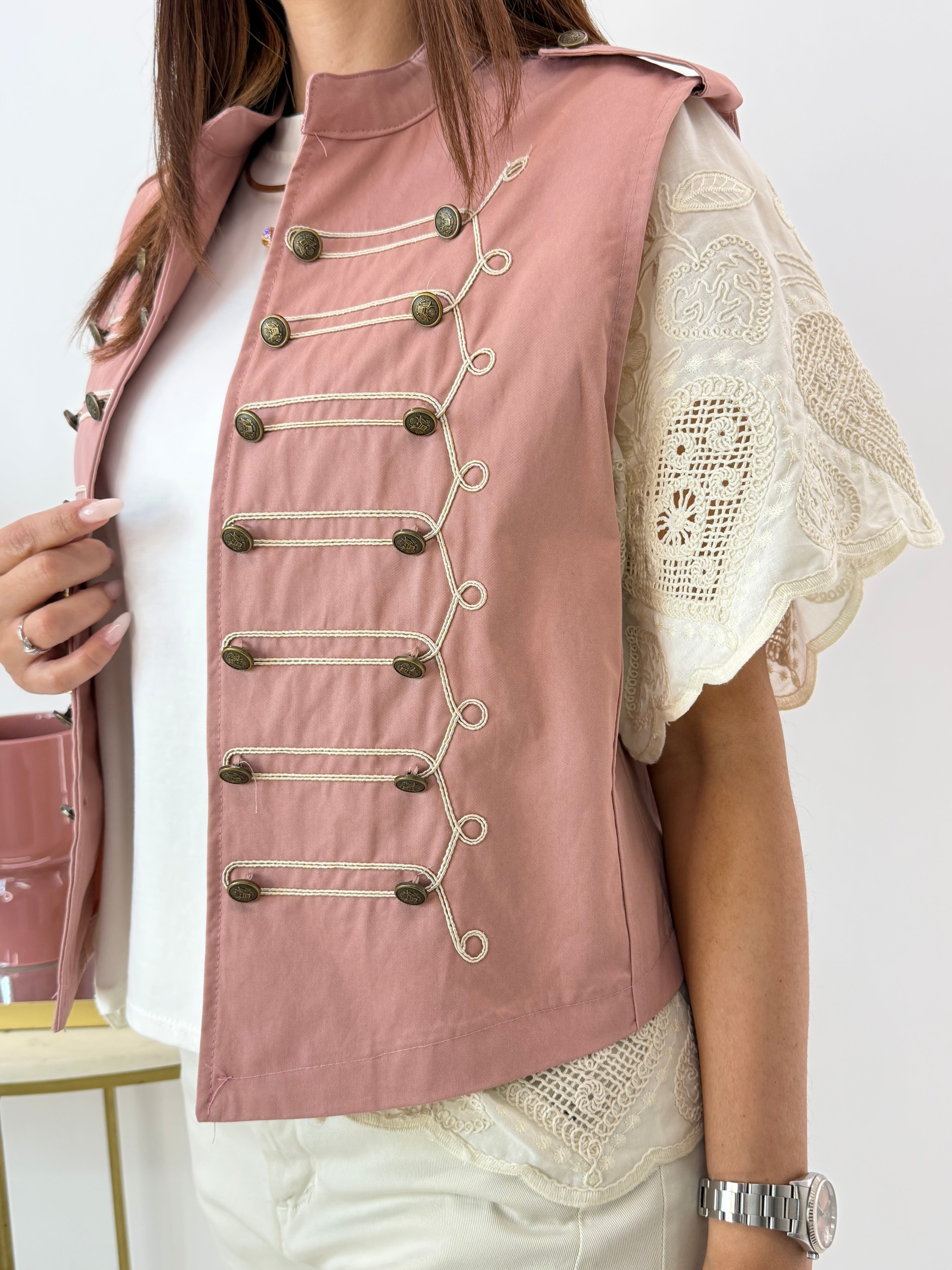 GILET GIANNA ROSA