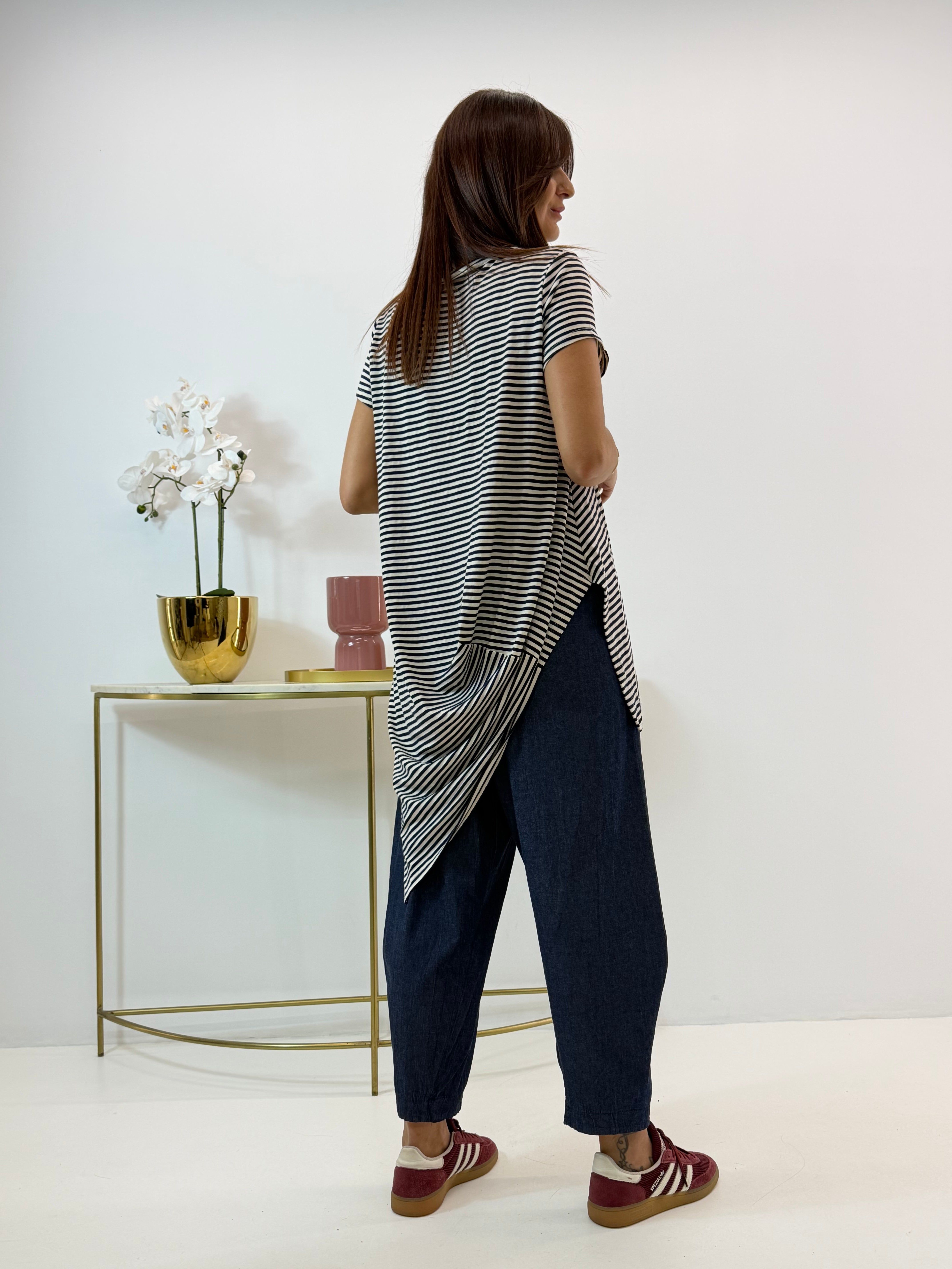 MAGLIA KATE WENDY A RIGHE BLU