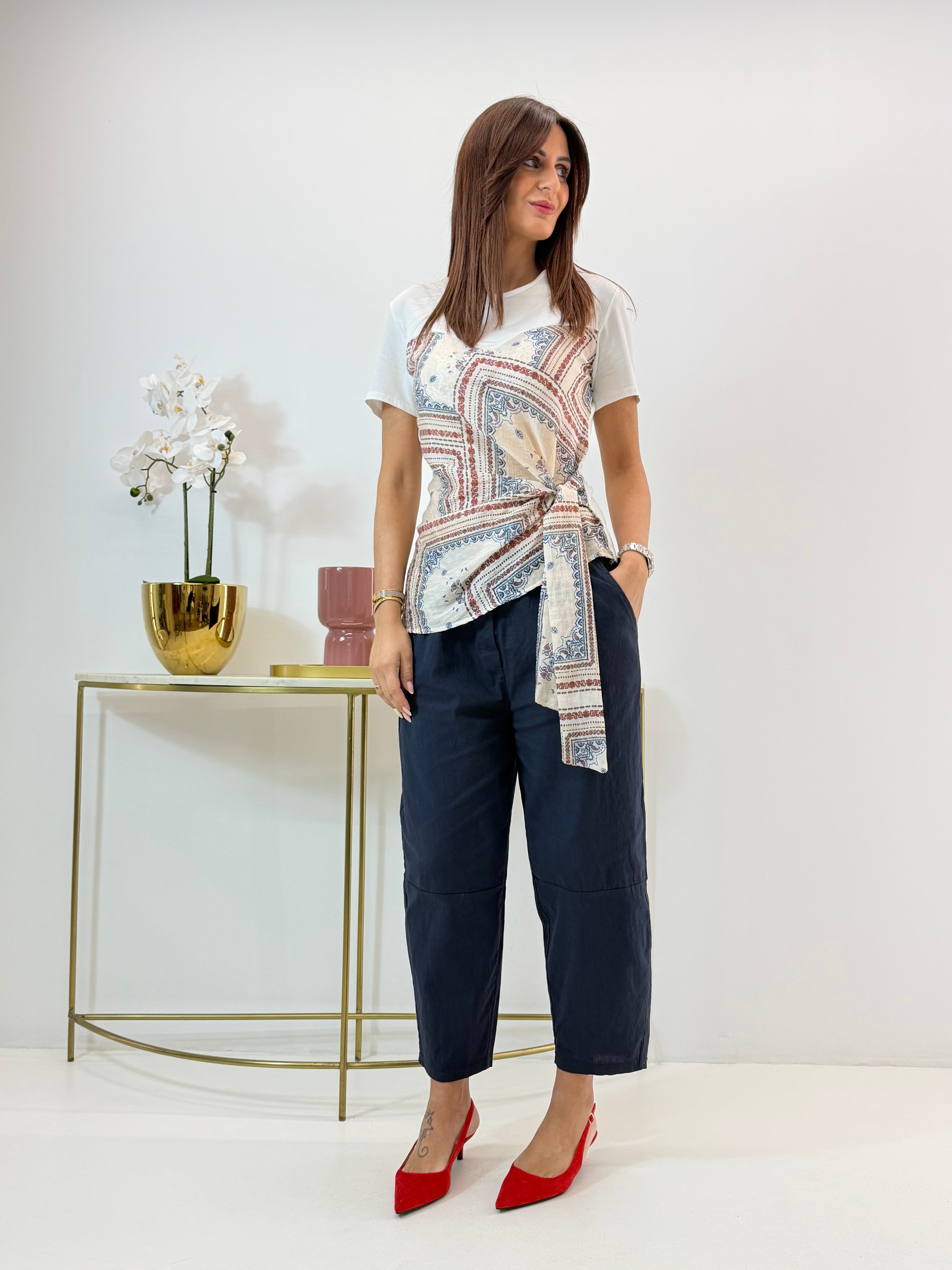 T-SHIRT ELIA FANTASIA A BANDANA BLU