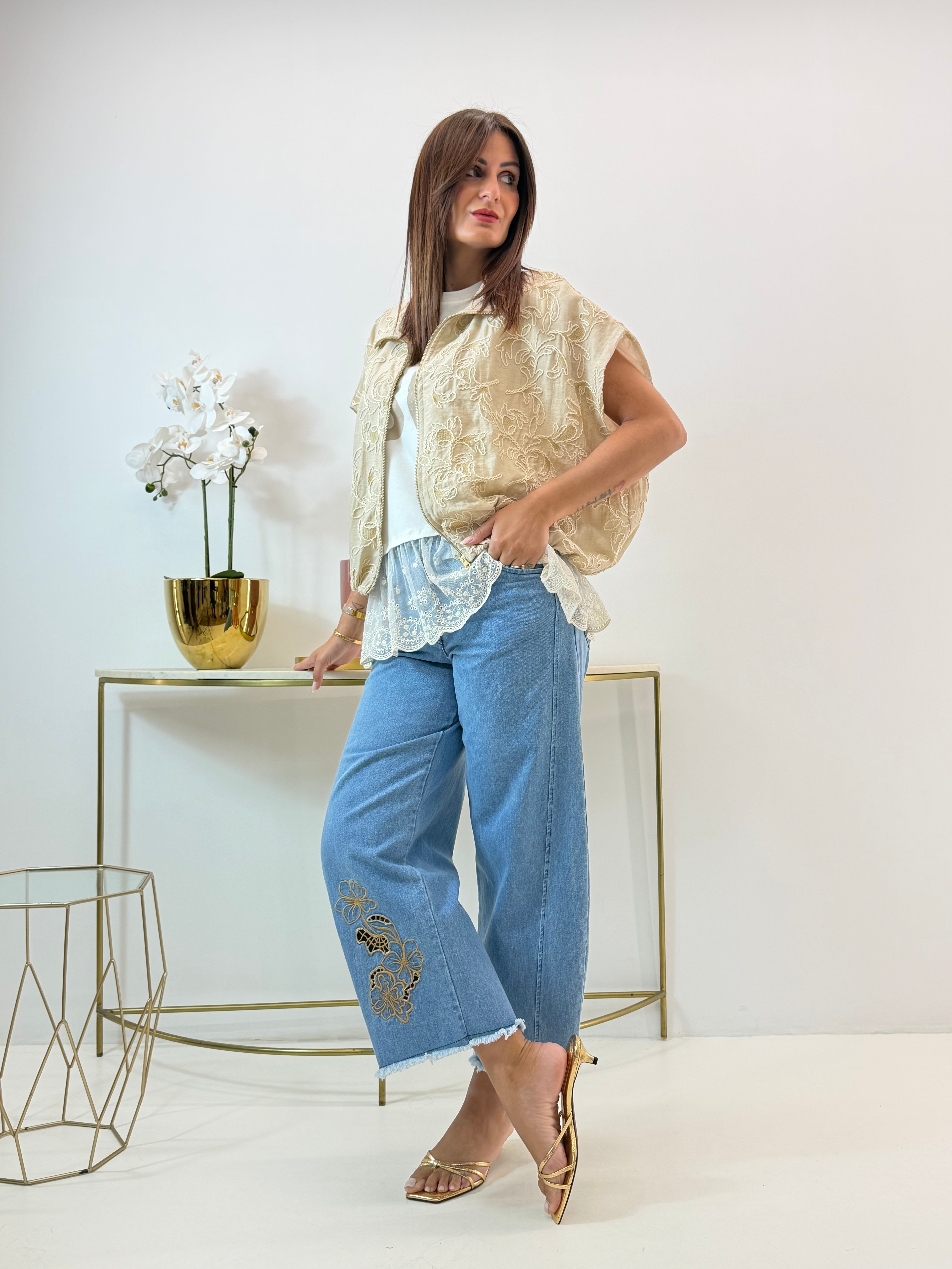 GILET MOANA BEIGE FANTASIA