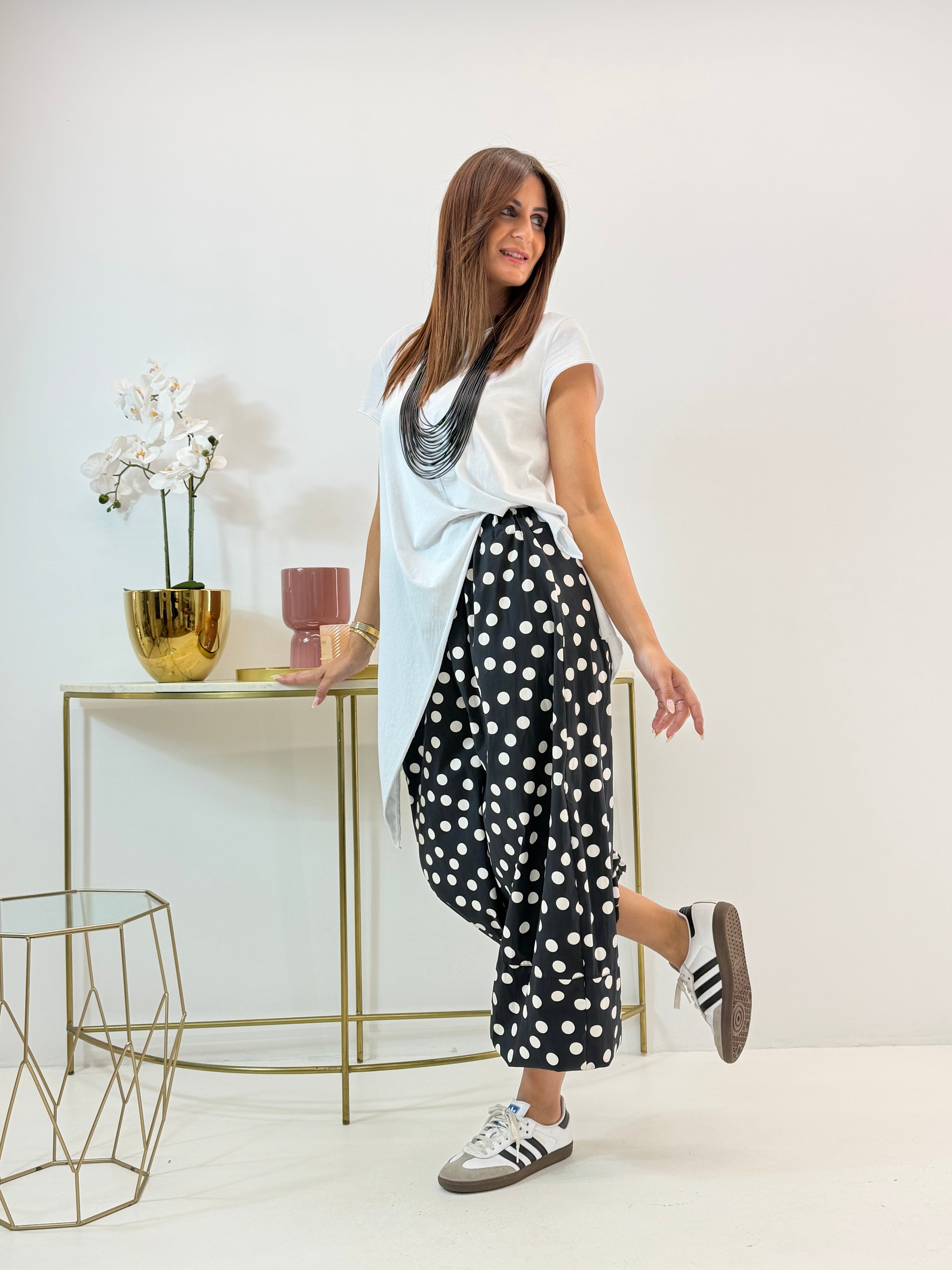 PANTALONE FRESIA A POIS