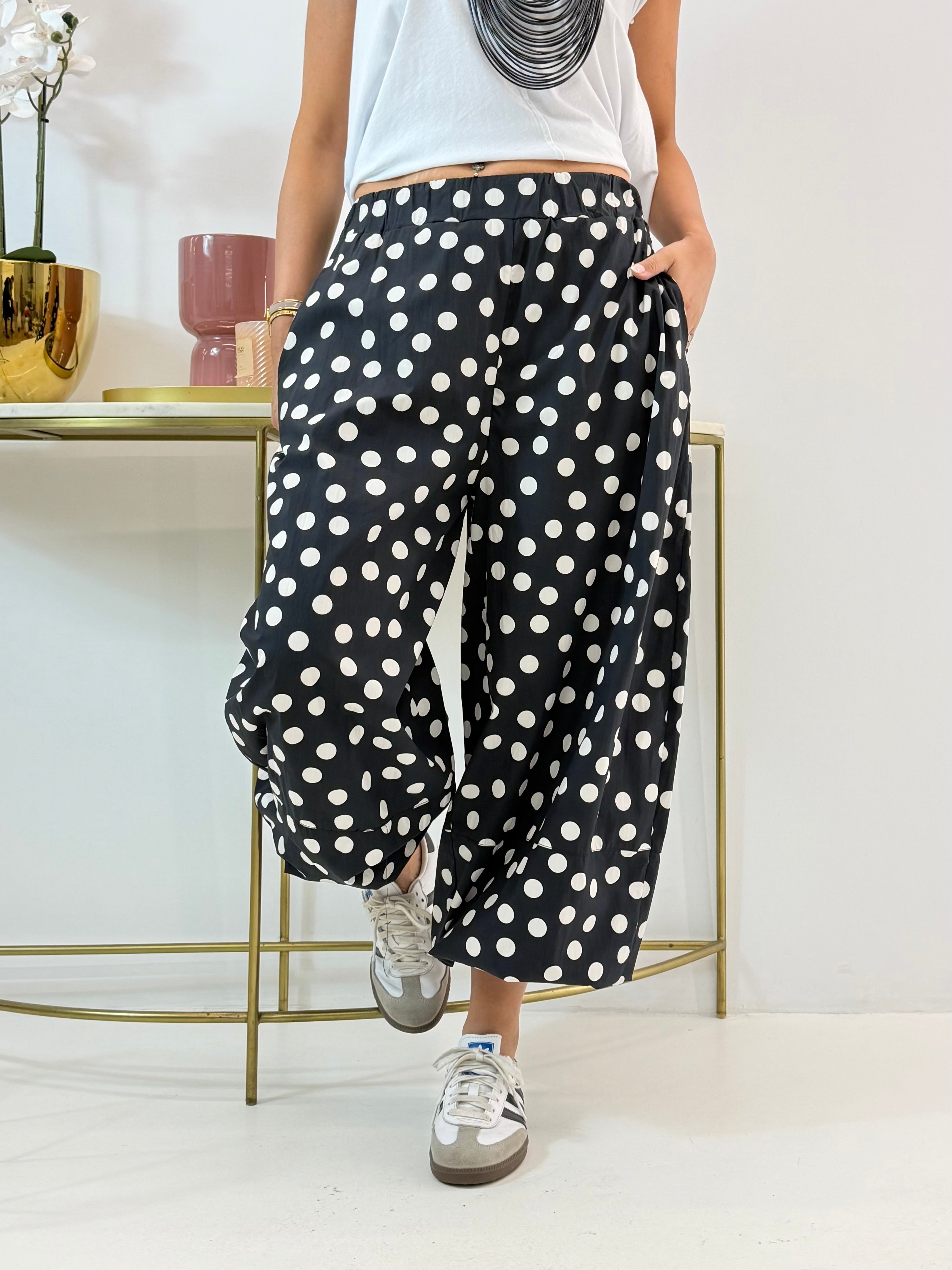 PANTALONE FRESIA A POIS