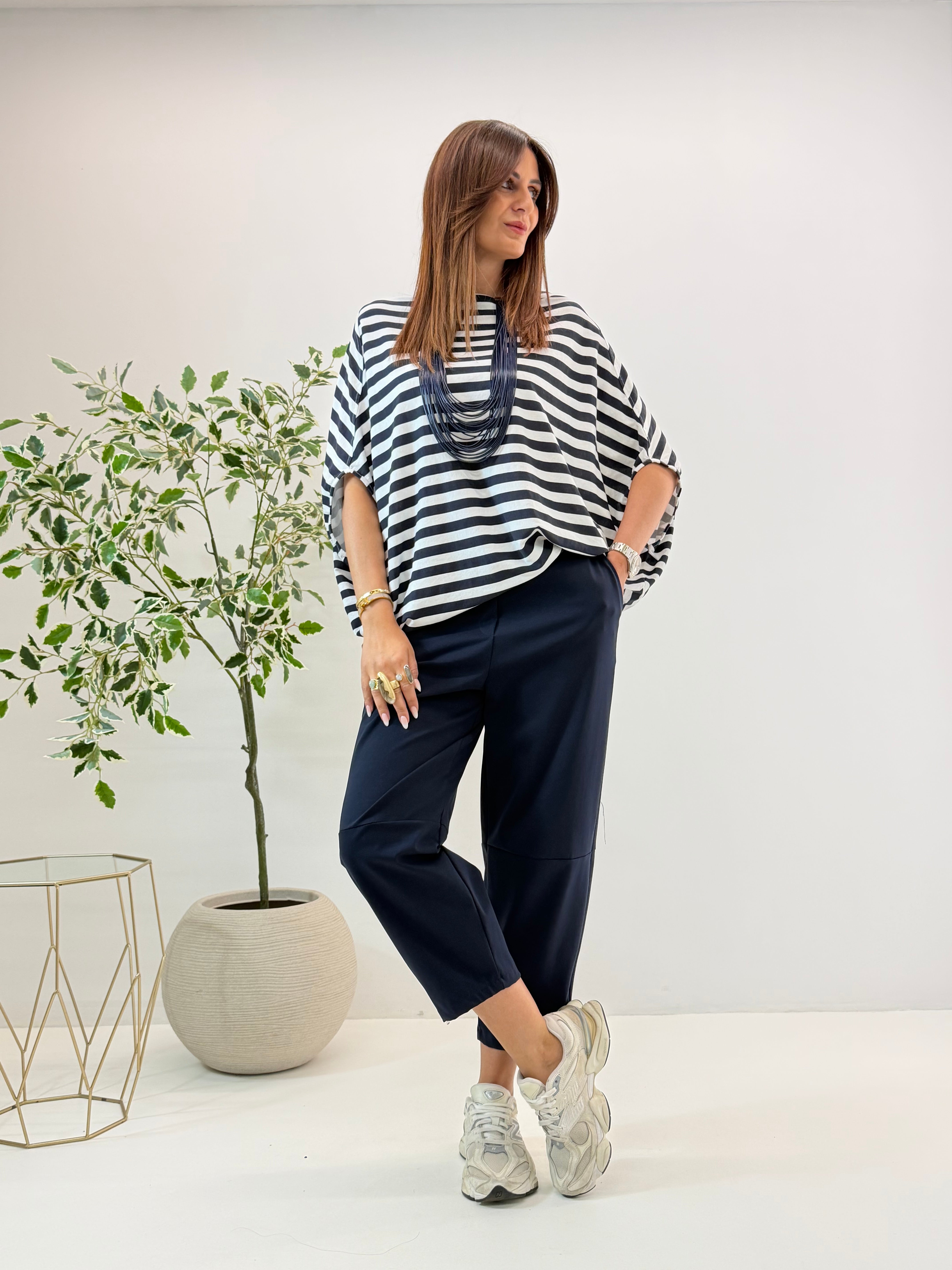 BLUSA IRINA WENDY A RIGHE BLU