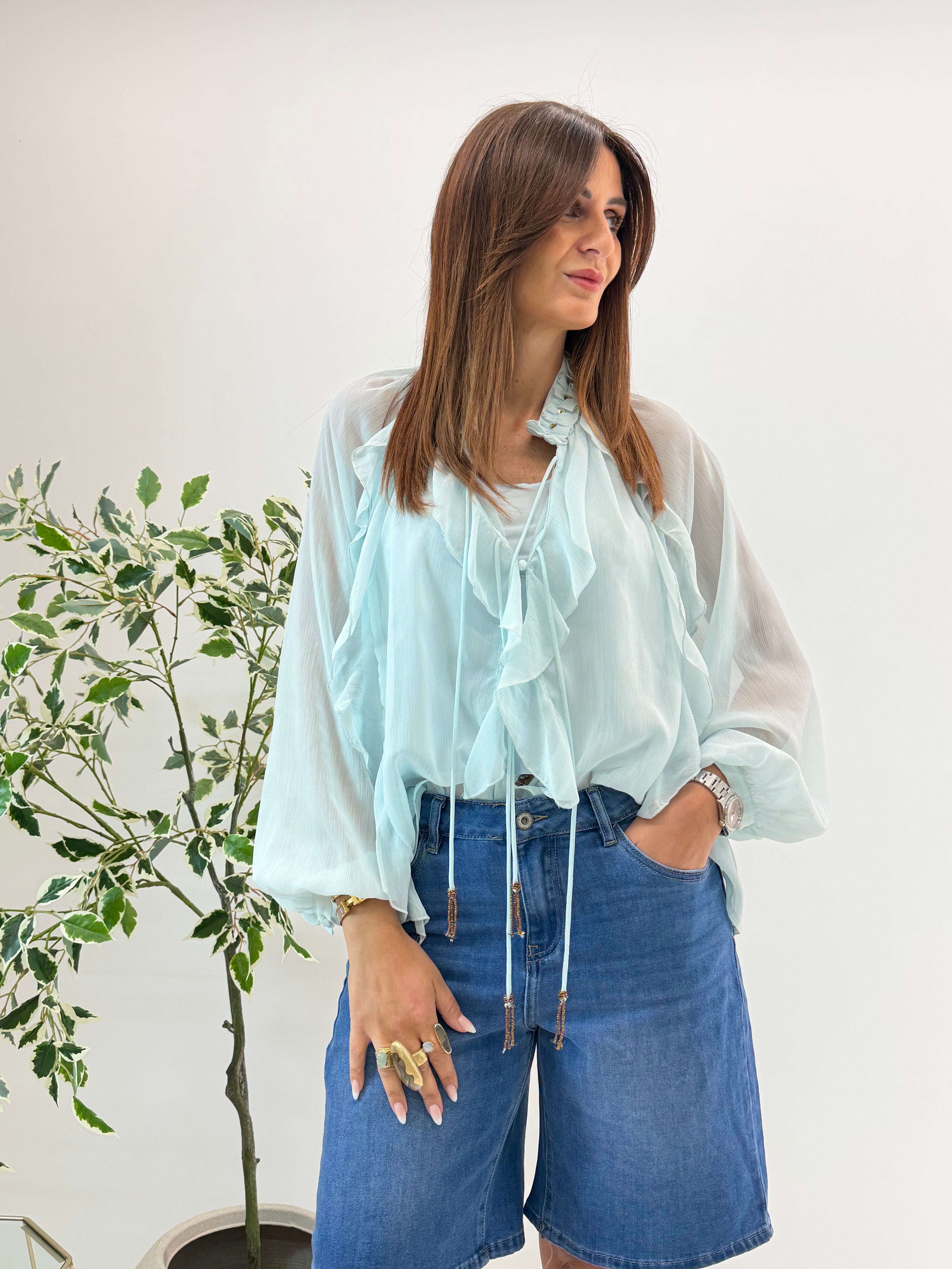 CAMICIA AMIRA AZZURRA