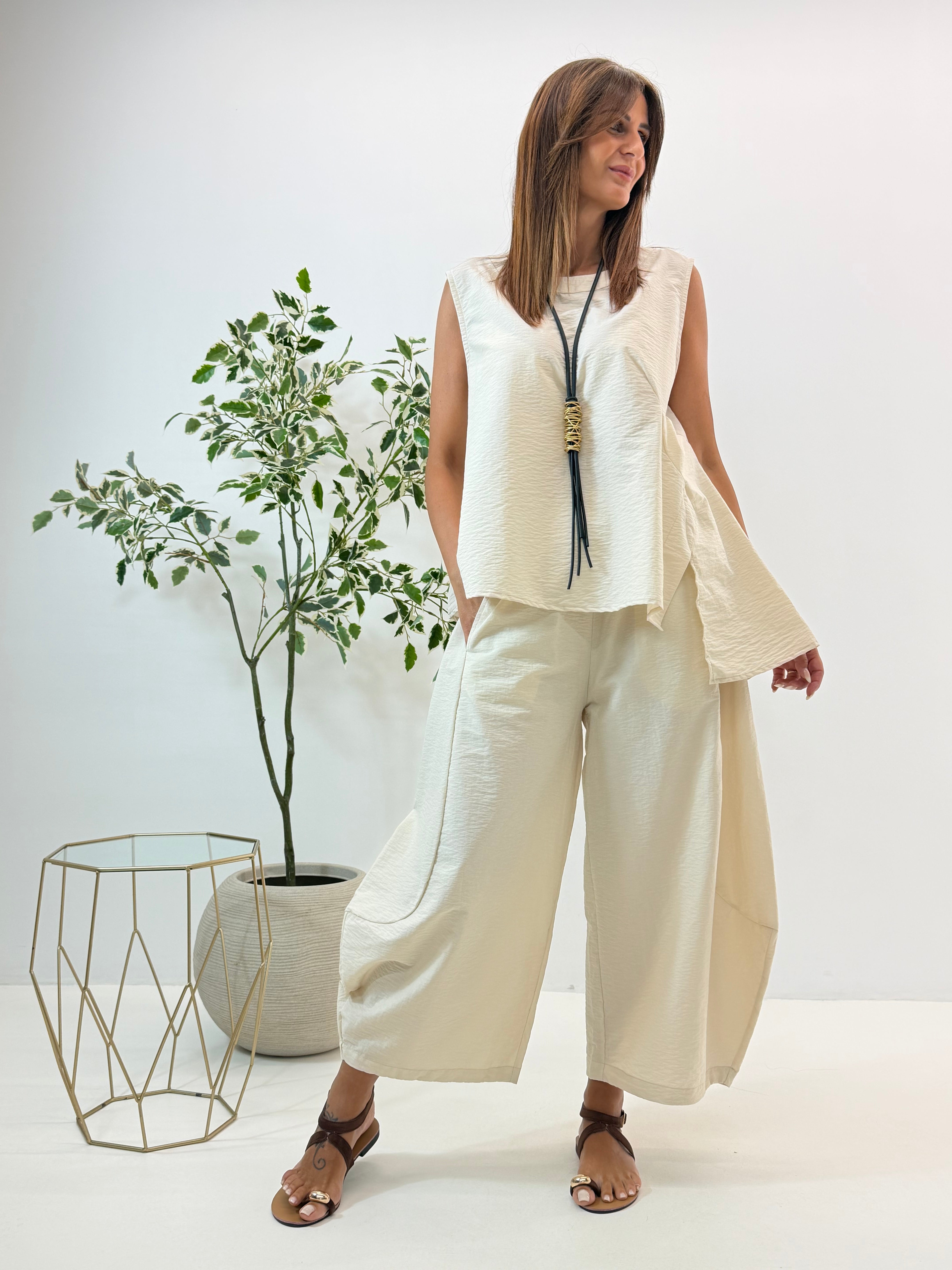 PANTALONE CHLOE PANNA