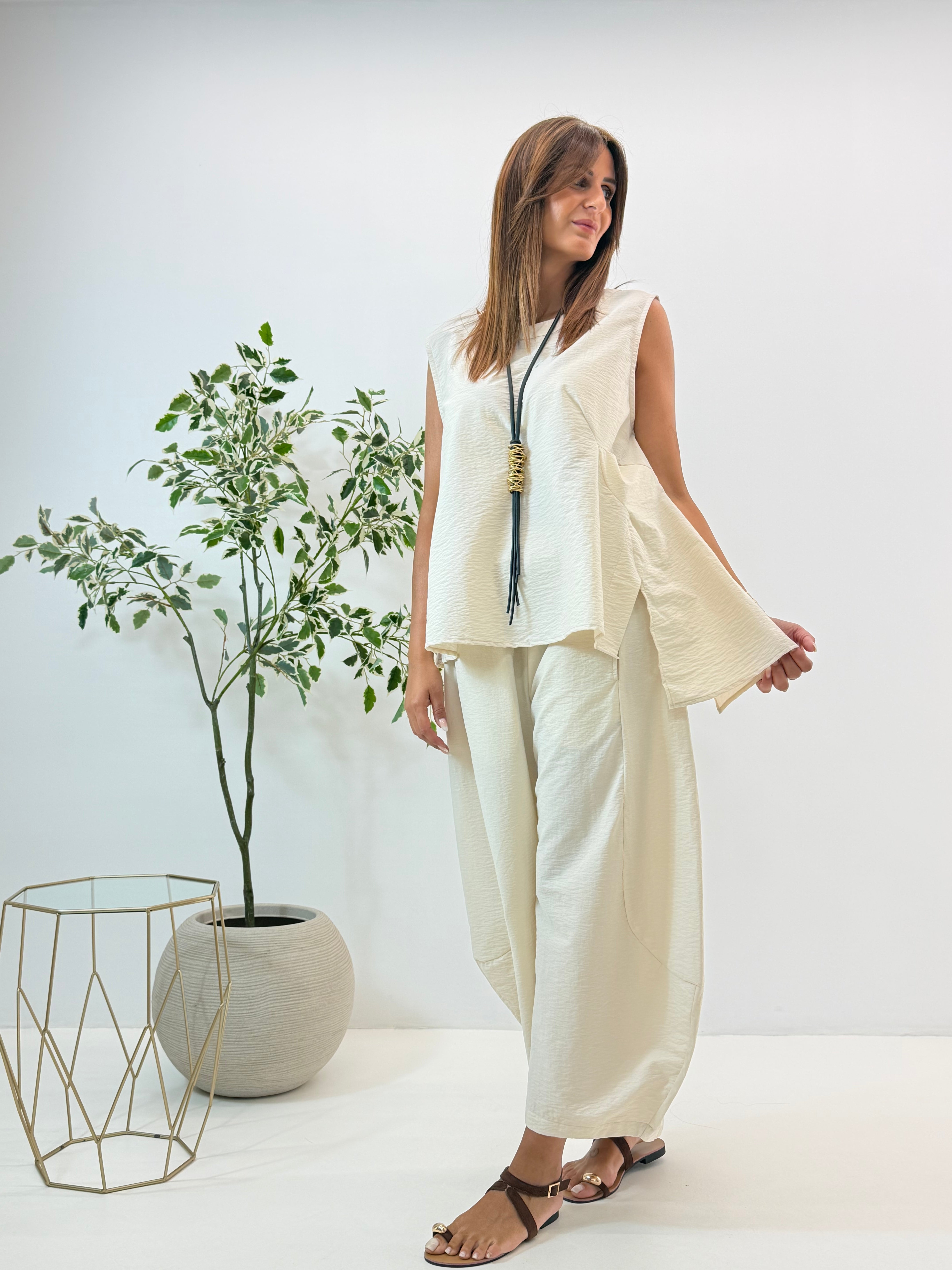 PANTALONE CHLOE PANNA
