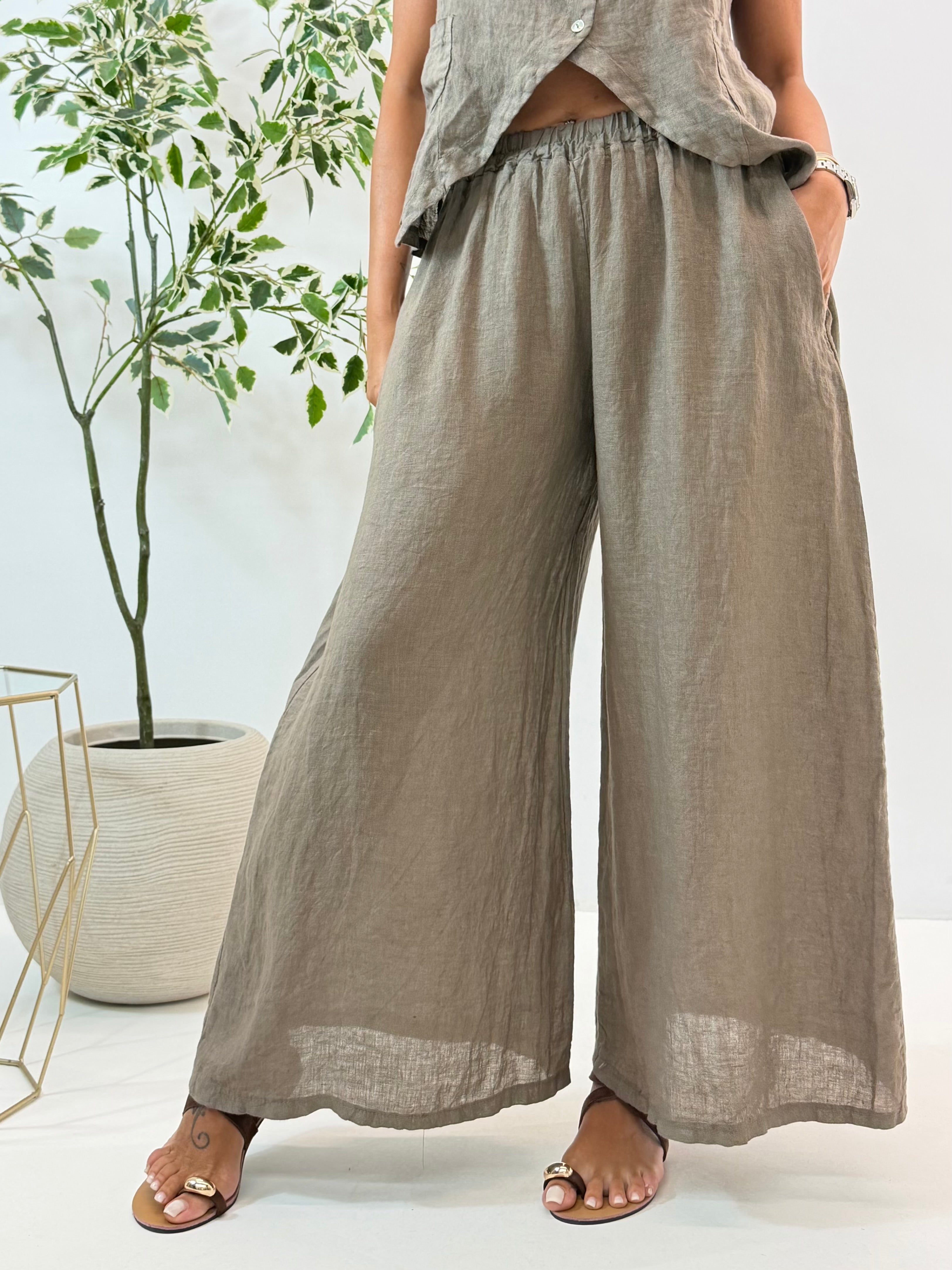PANTALONE MATILDE IN LINO