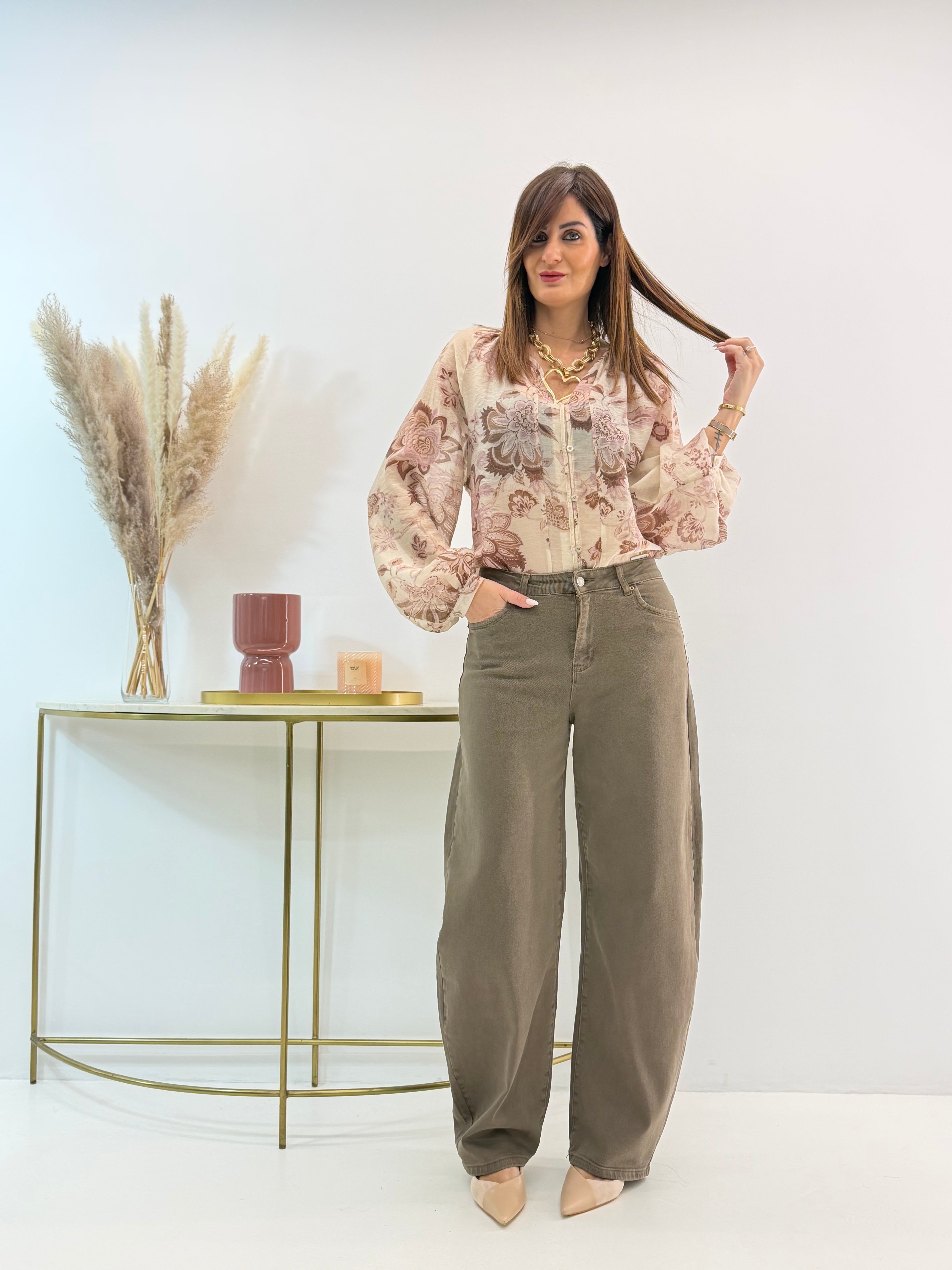 JEANS SAFIRA BALOON MORO
