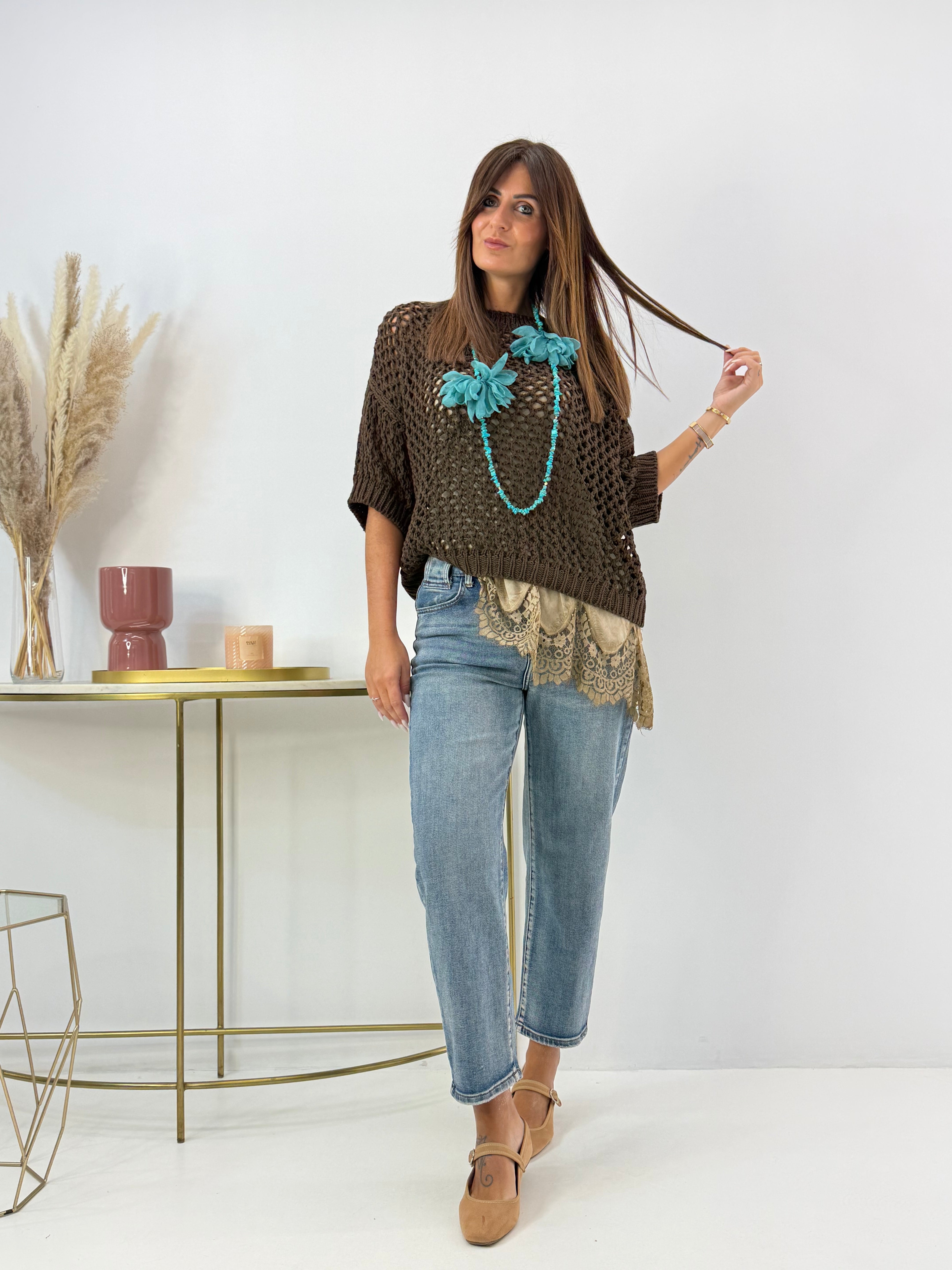 PULL CAROLA TRAFORATO