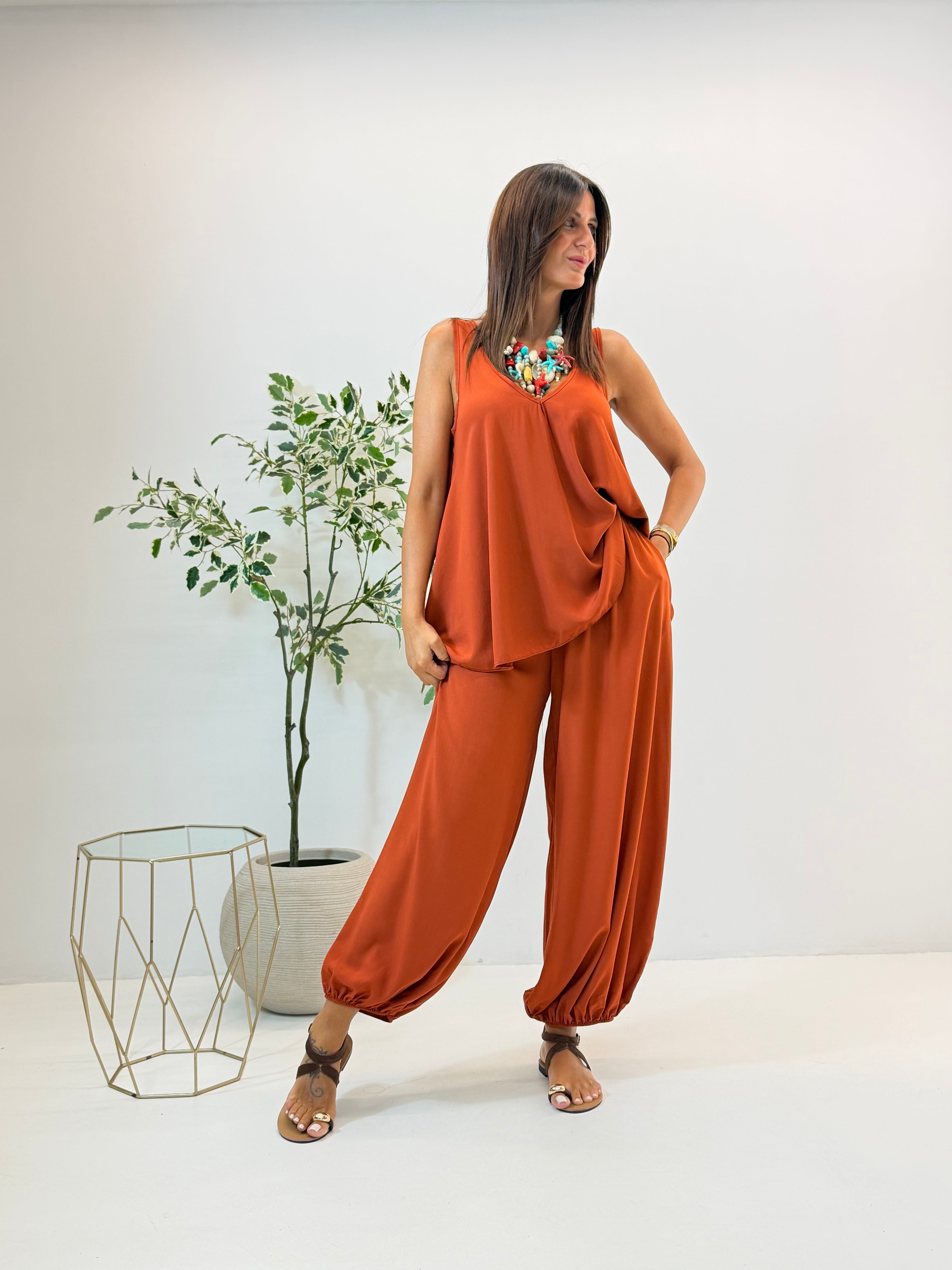 PANTALONE ZENA RUGGINE