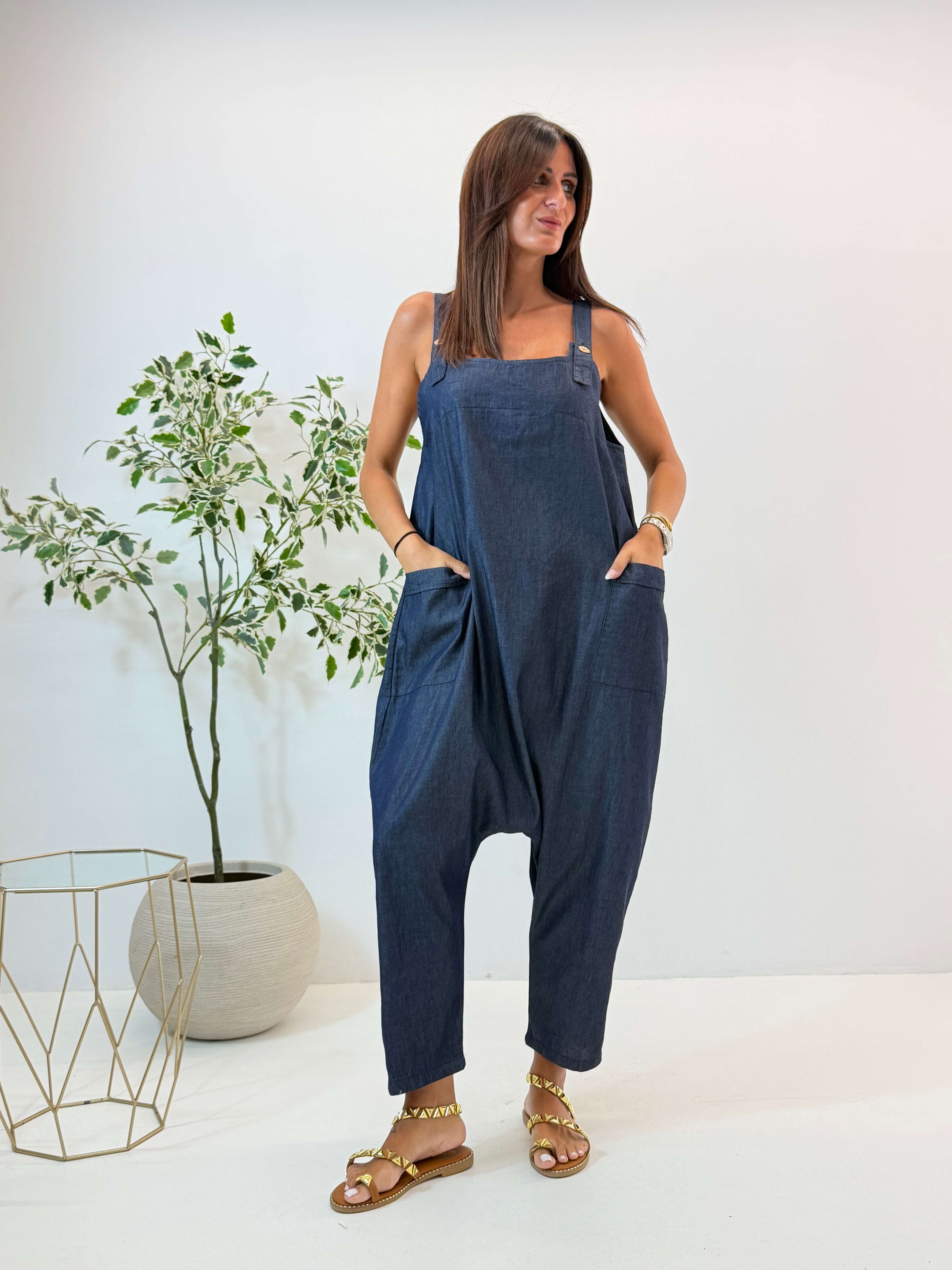 SALOPETTE VIVY IN DENIM