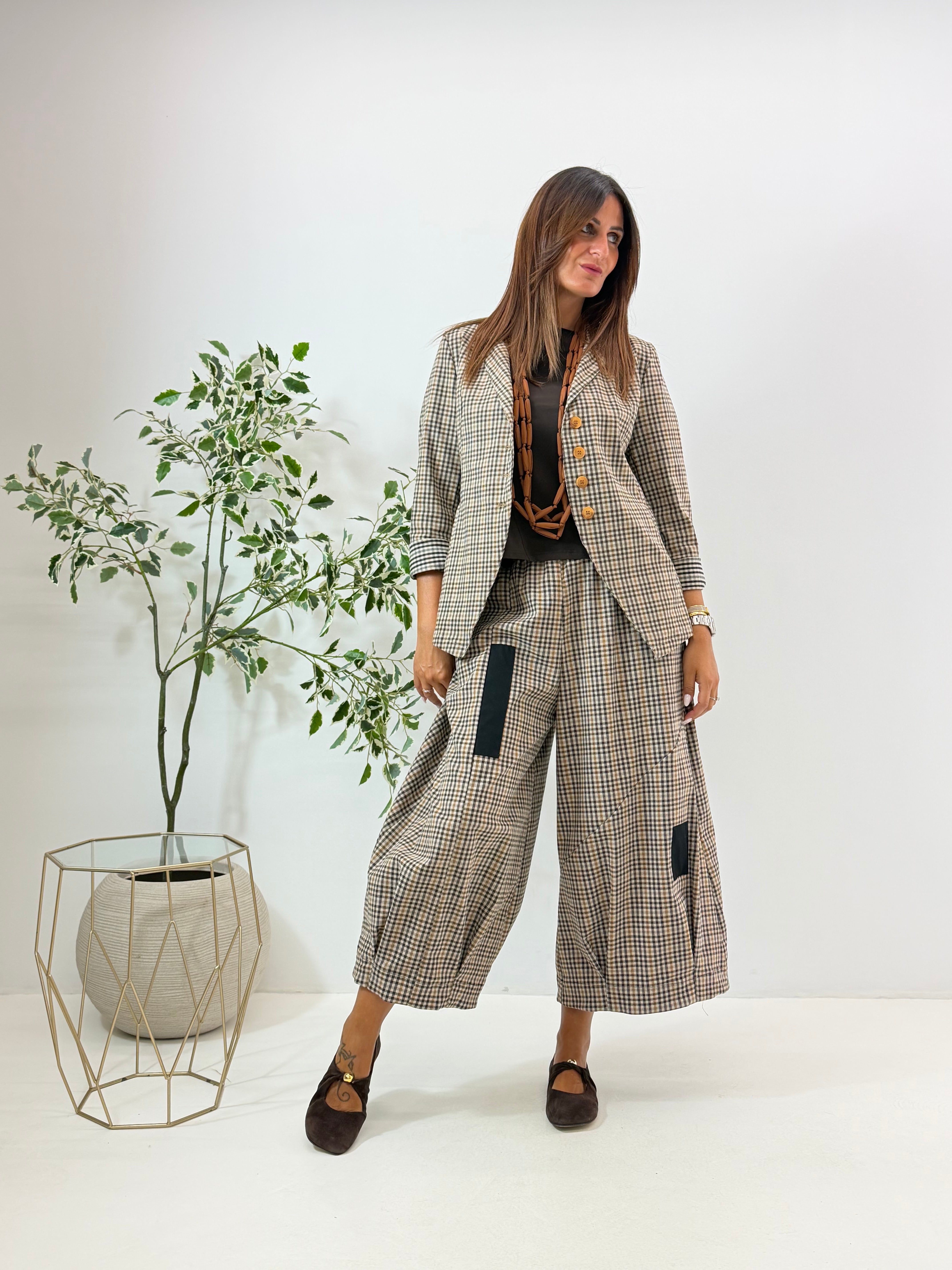 PANTALONE VALERY WENDY A QUADRETTI