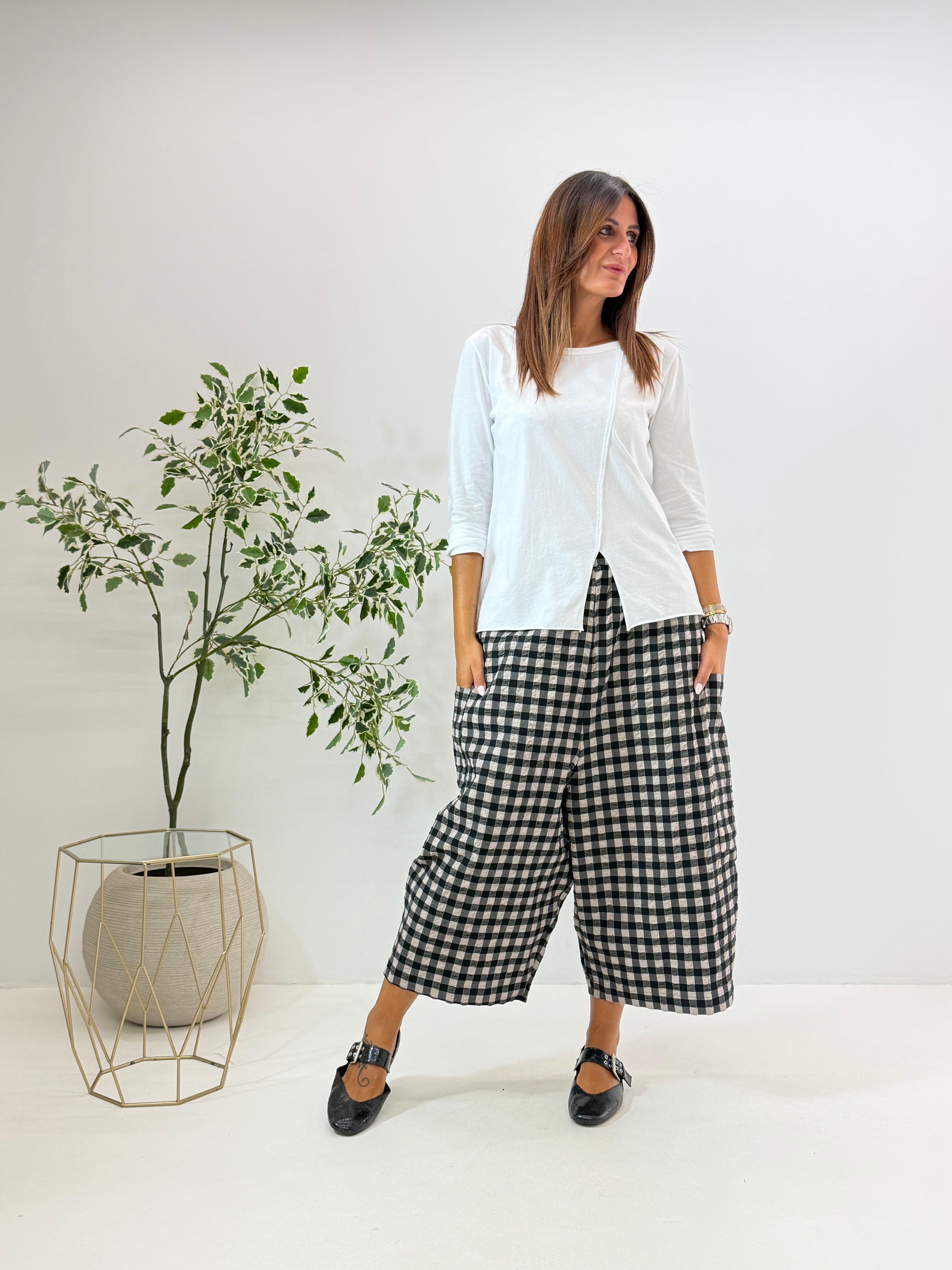 MAGLIA CON SPACCO WENDY BIANCA
