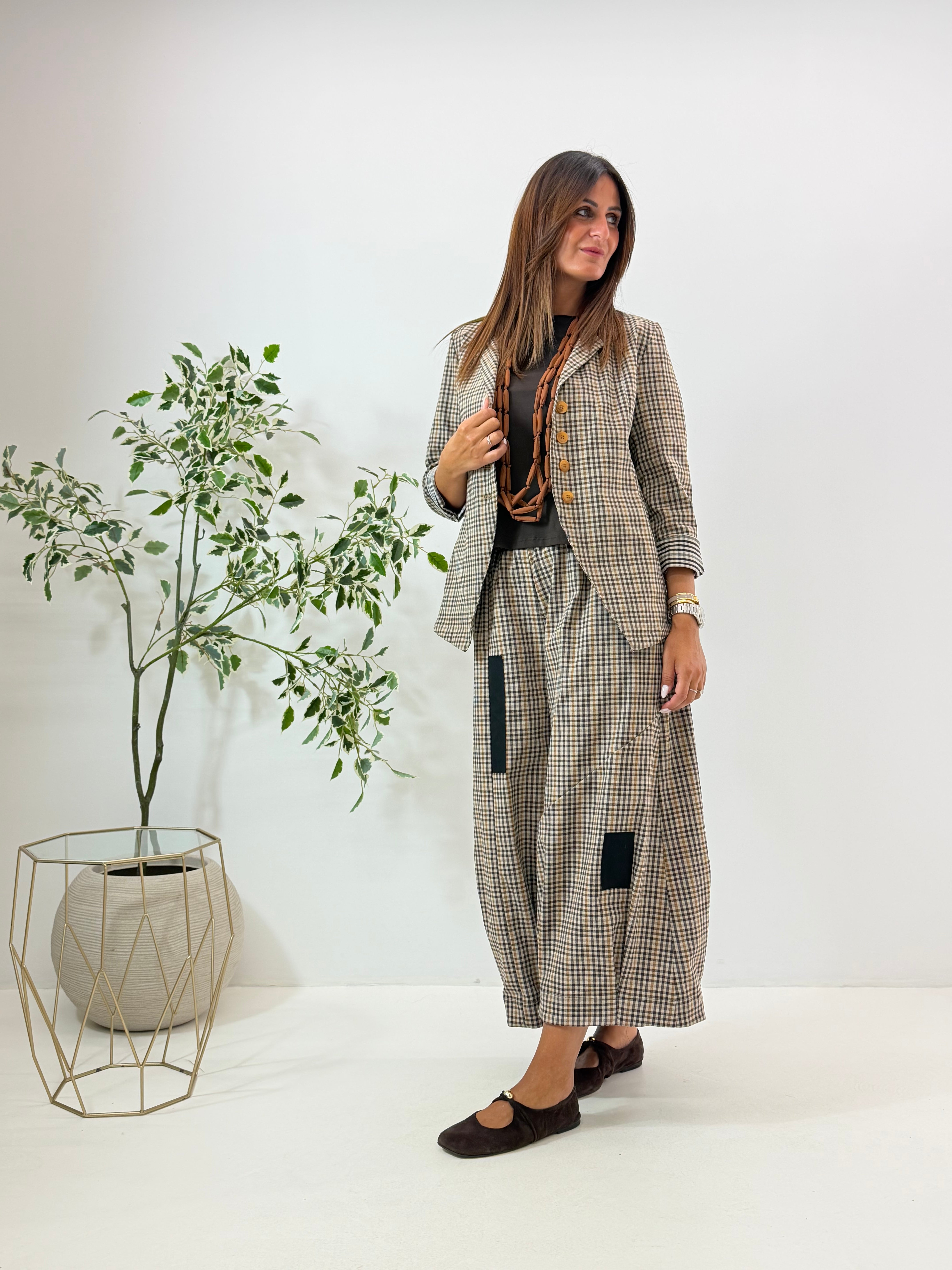 PANTALONE VALERY WENDY A QUADRETTI