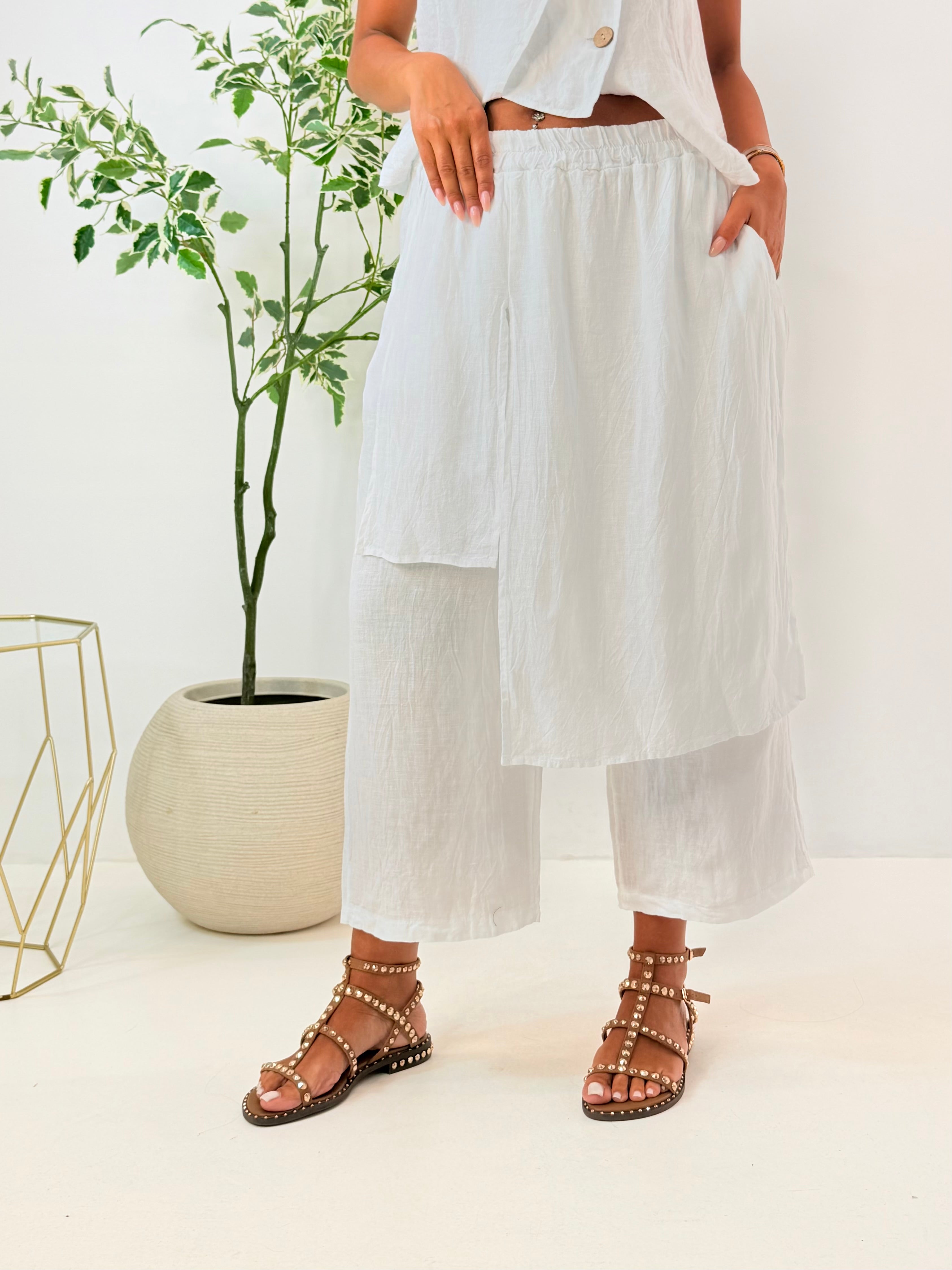 PANTALONE LIANA IN LINO