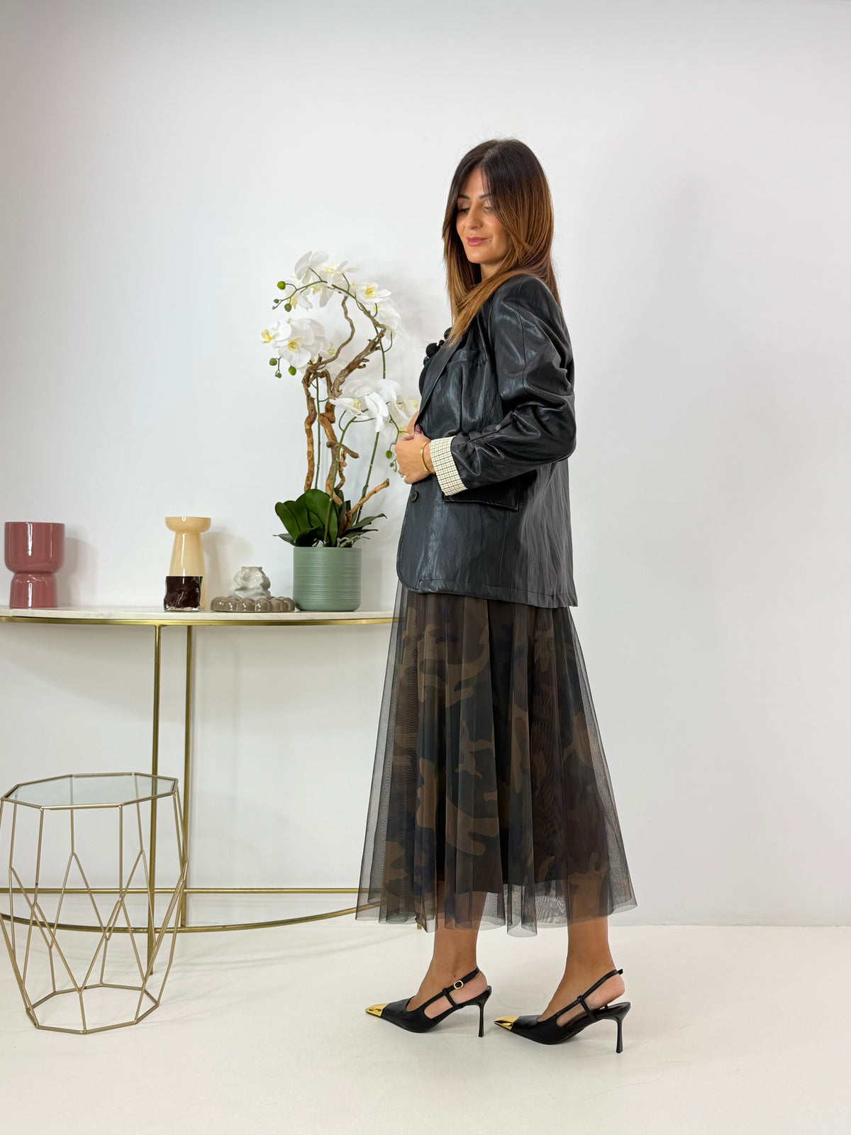 GONNA IN TULLE FANTASIA MILITARE