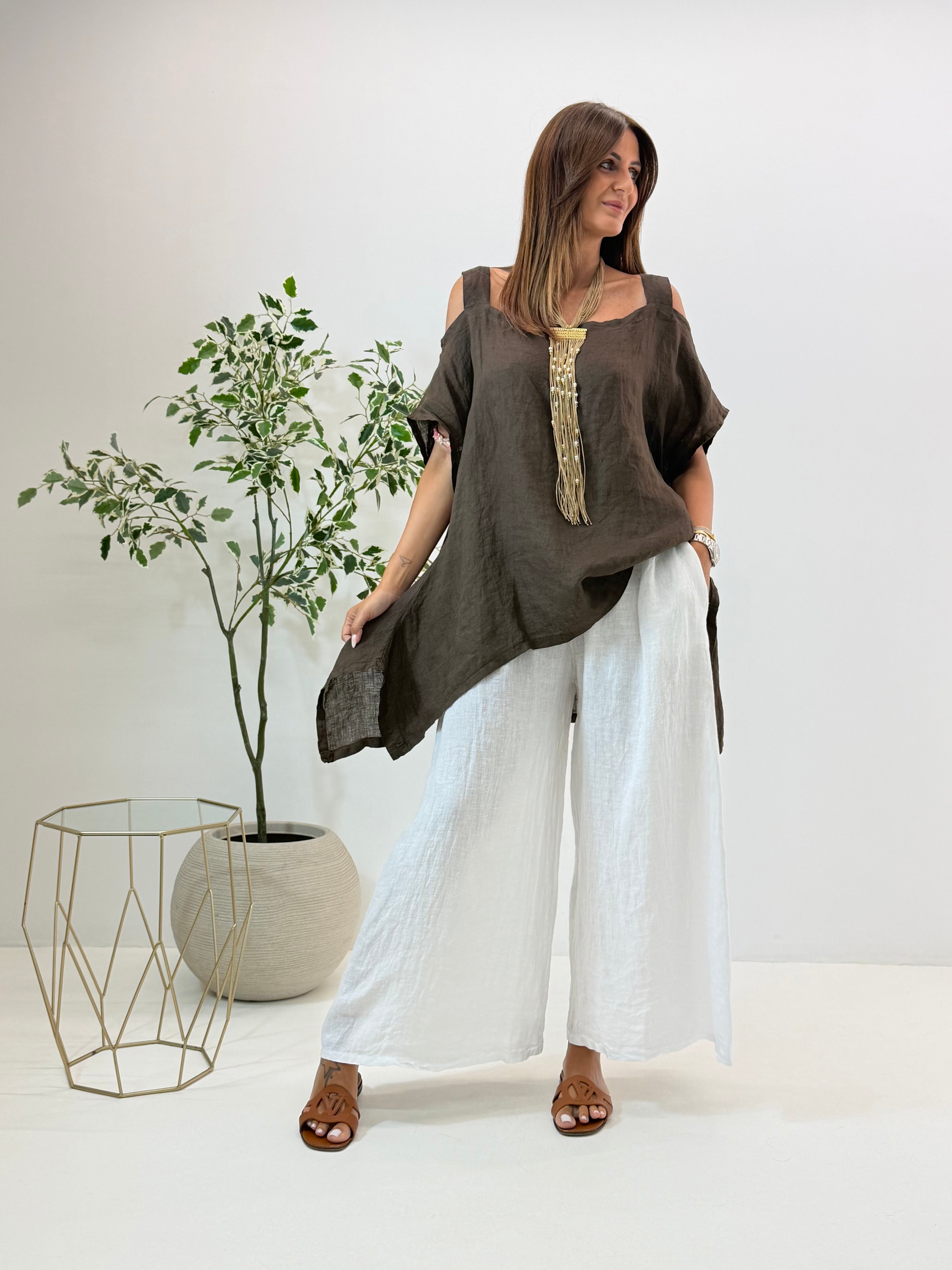 BLUSA JOSIE IN LINO