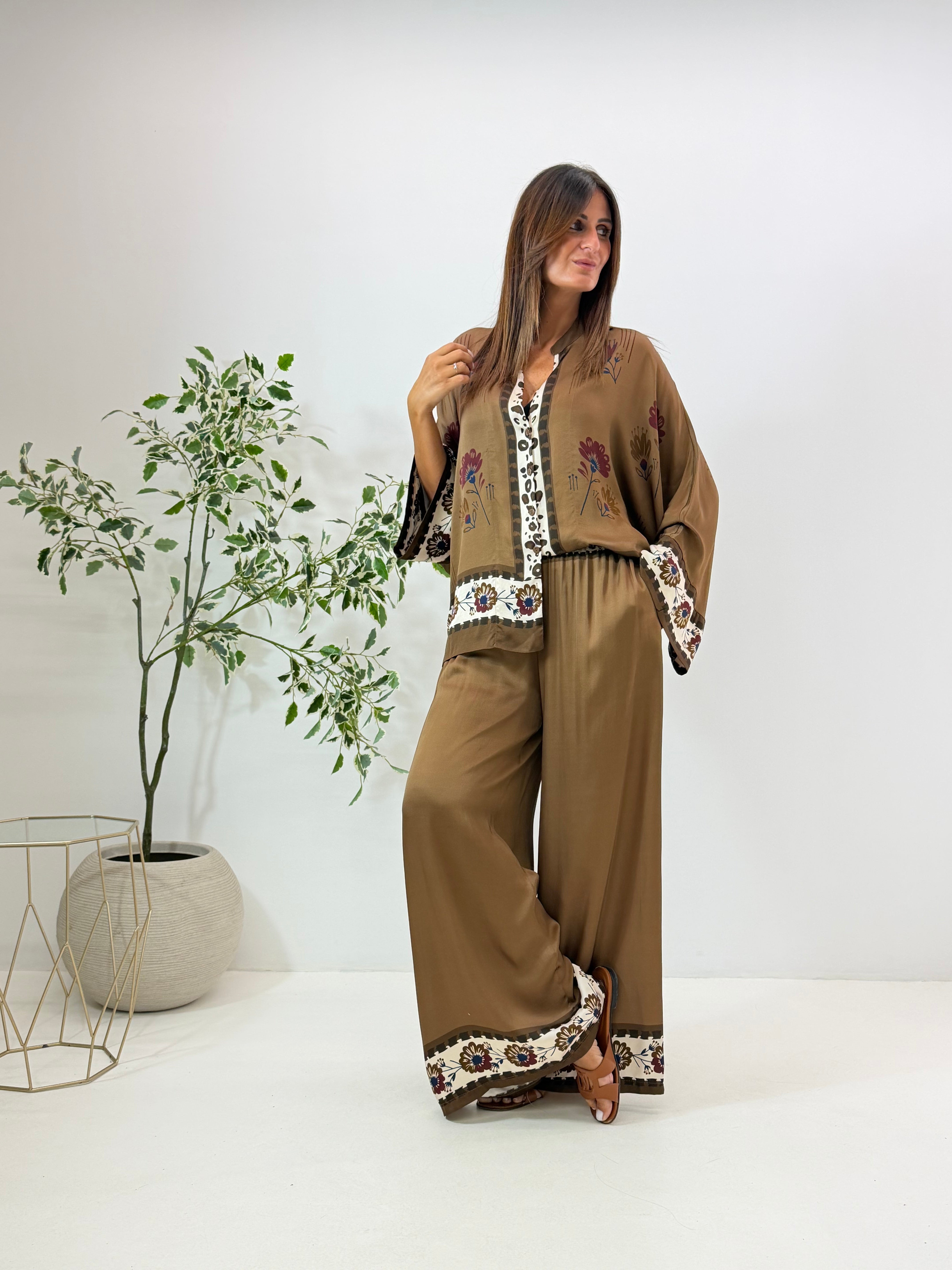 CAMICIA ROMY FANTASIA CAMEL