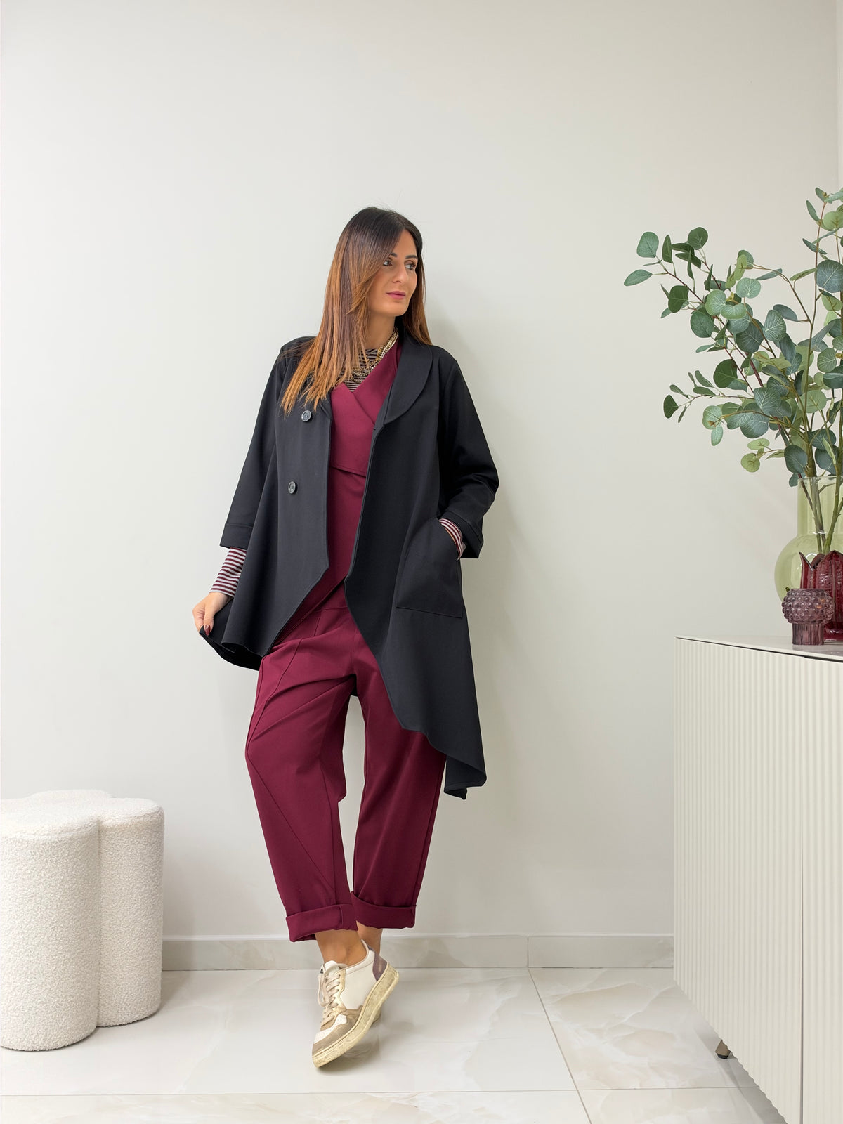 PANTALONE ADA BORDEAUX
