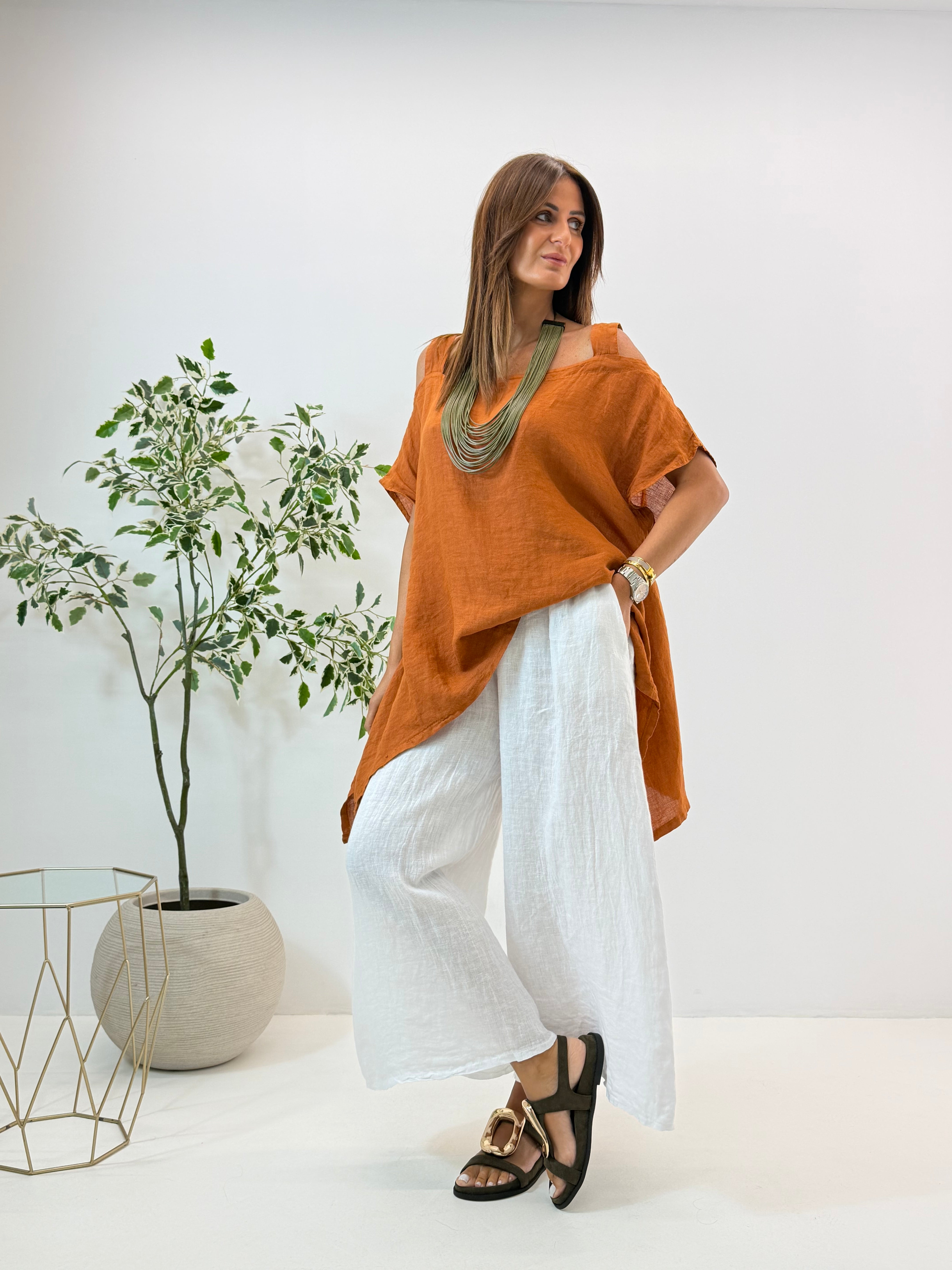 BLUSA JOSIE IN LINO