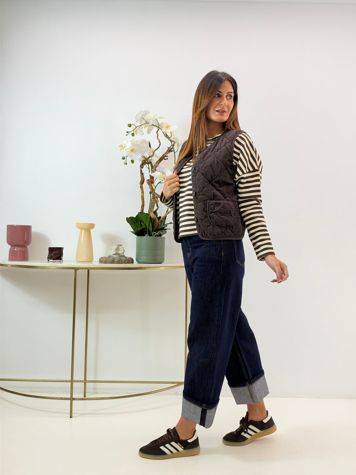 GILET AMIRA TRAPUNTATO