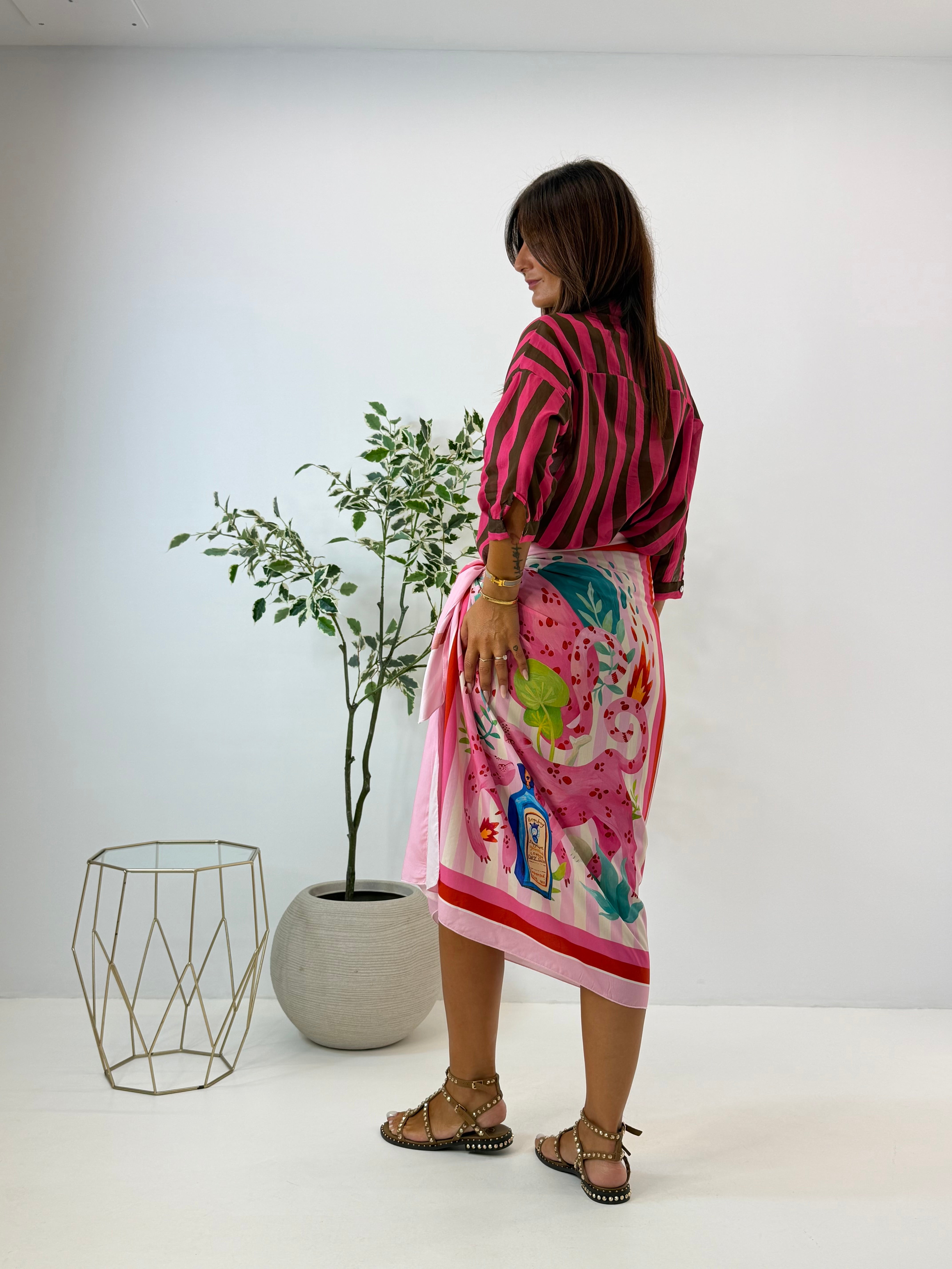 CAMICIA TANIA FANTASIA A RIGHE