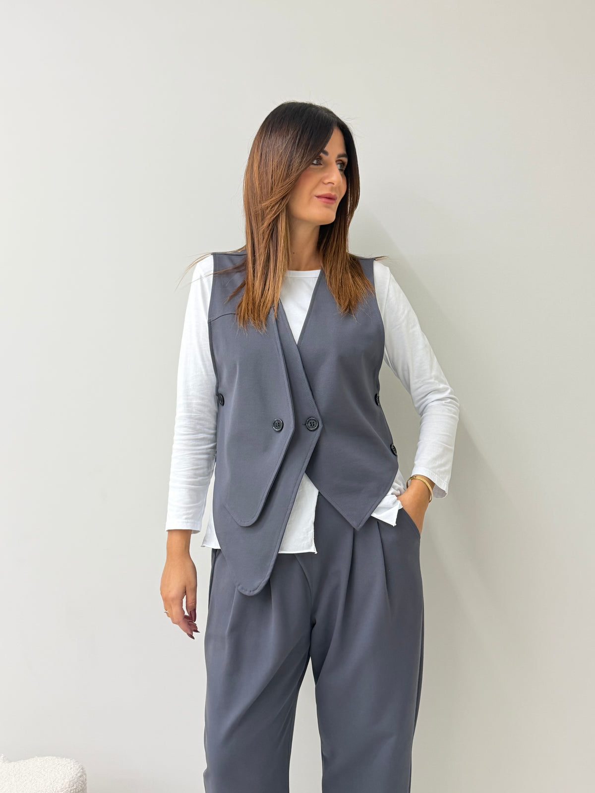 GILET TOKYO GRIGIO