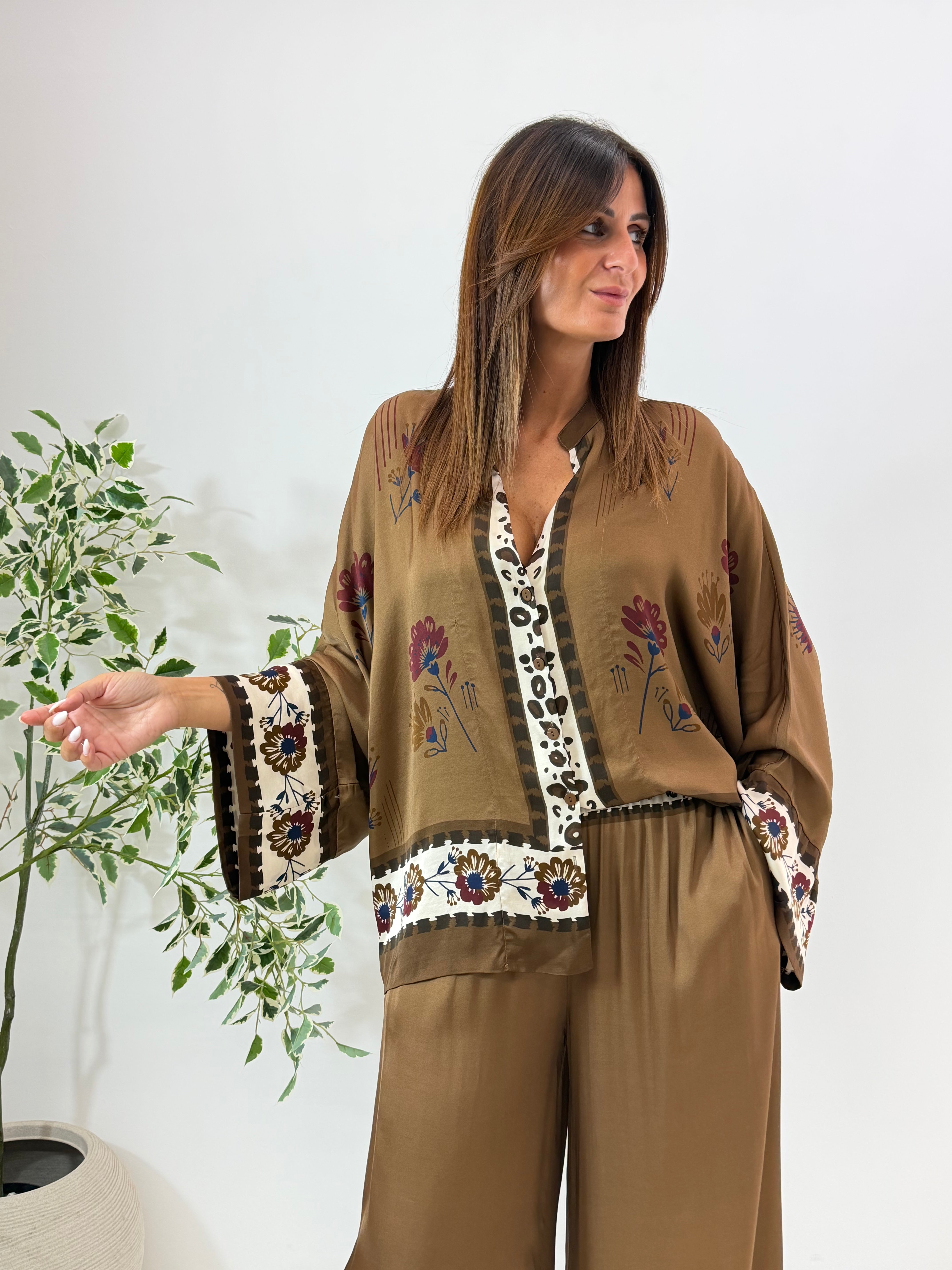 CAMICIA ROMY FANTASIA CAMEL