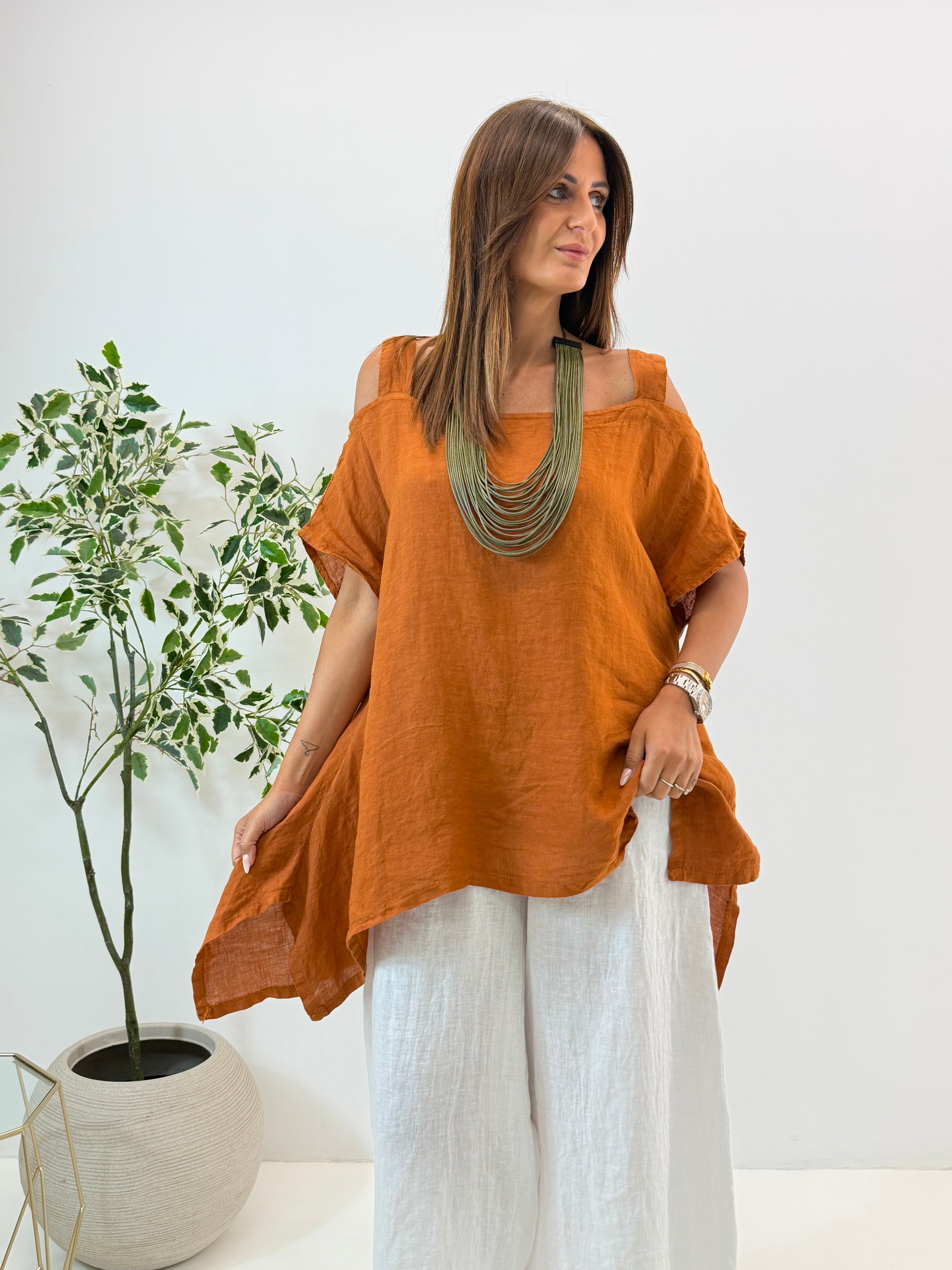 BLUSA JOSIE IN LINO