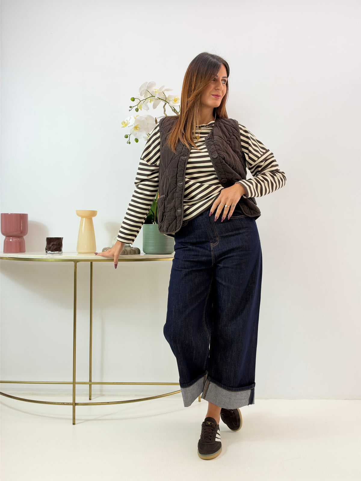 GILET AMIRA TRAPUNTATO