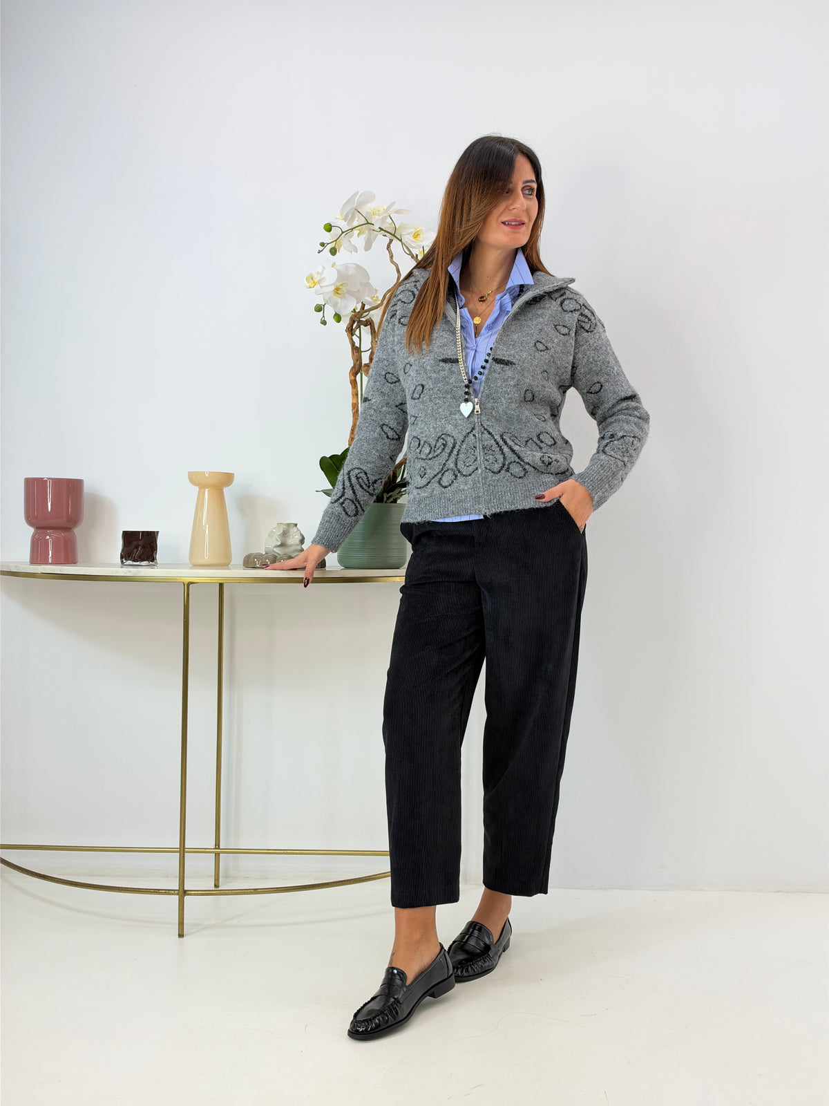 PANTALONE MATI IN VELLUTO
