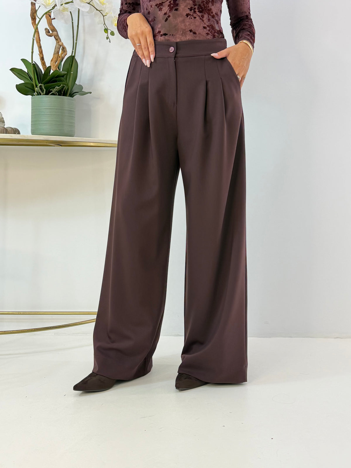 PANTALONE SERENA BORDEAUX