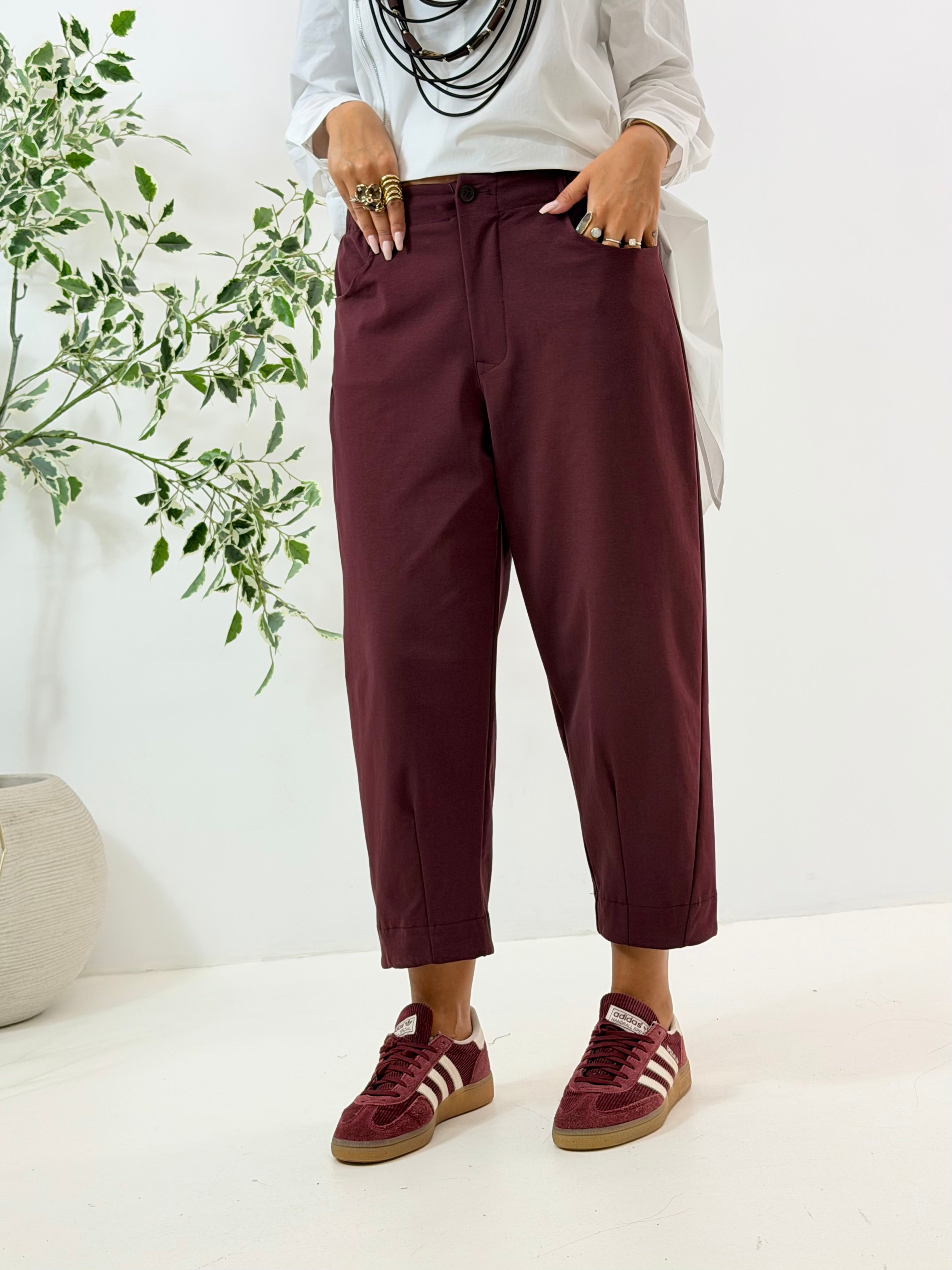 PANTALONE ZOE WENDY BORDEAUX