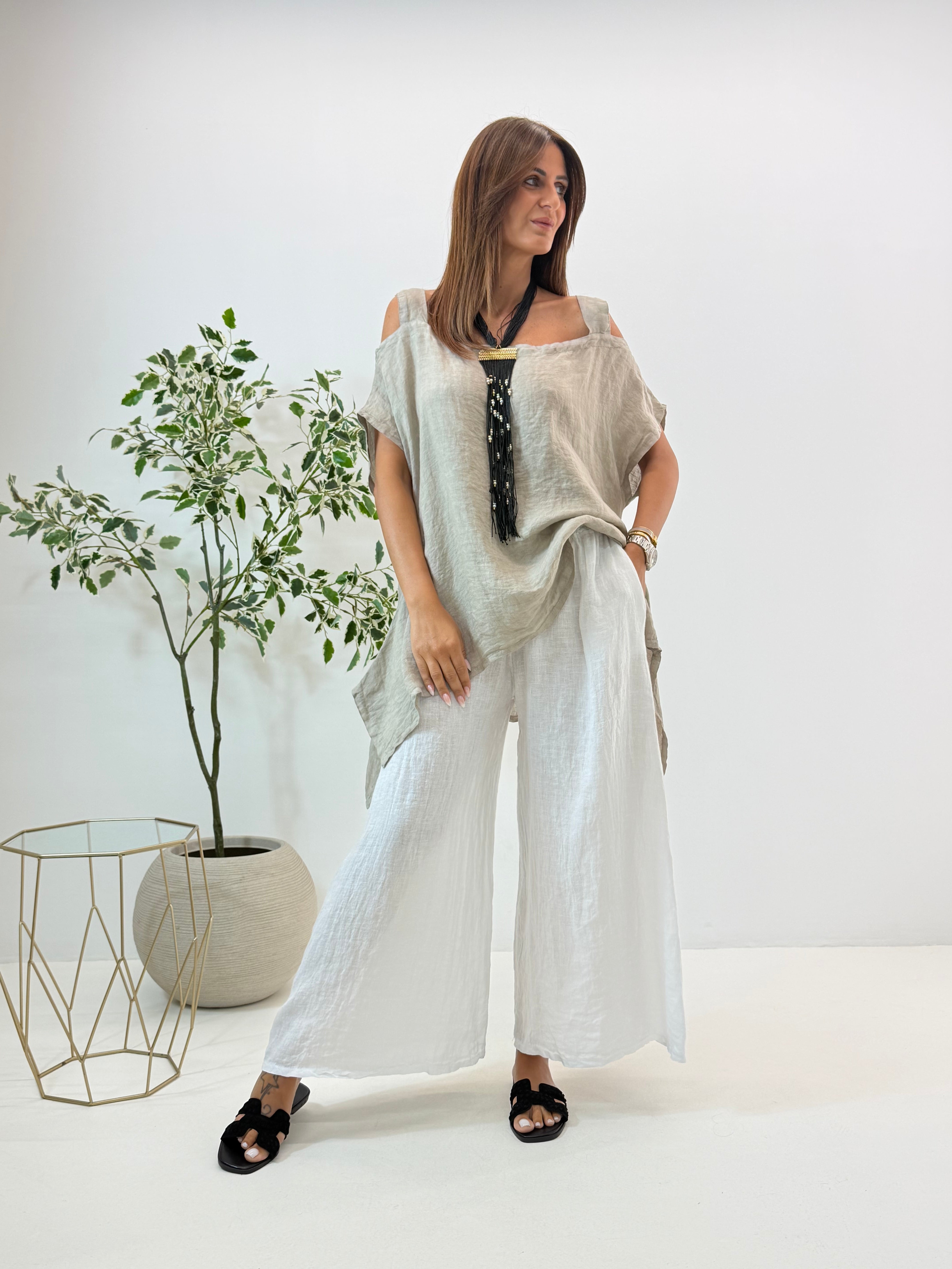 BLUSA JOSIE IN LINO