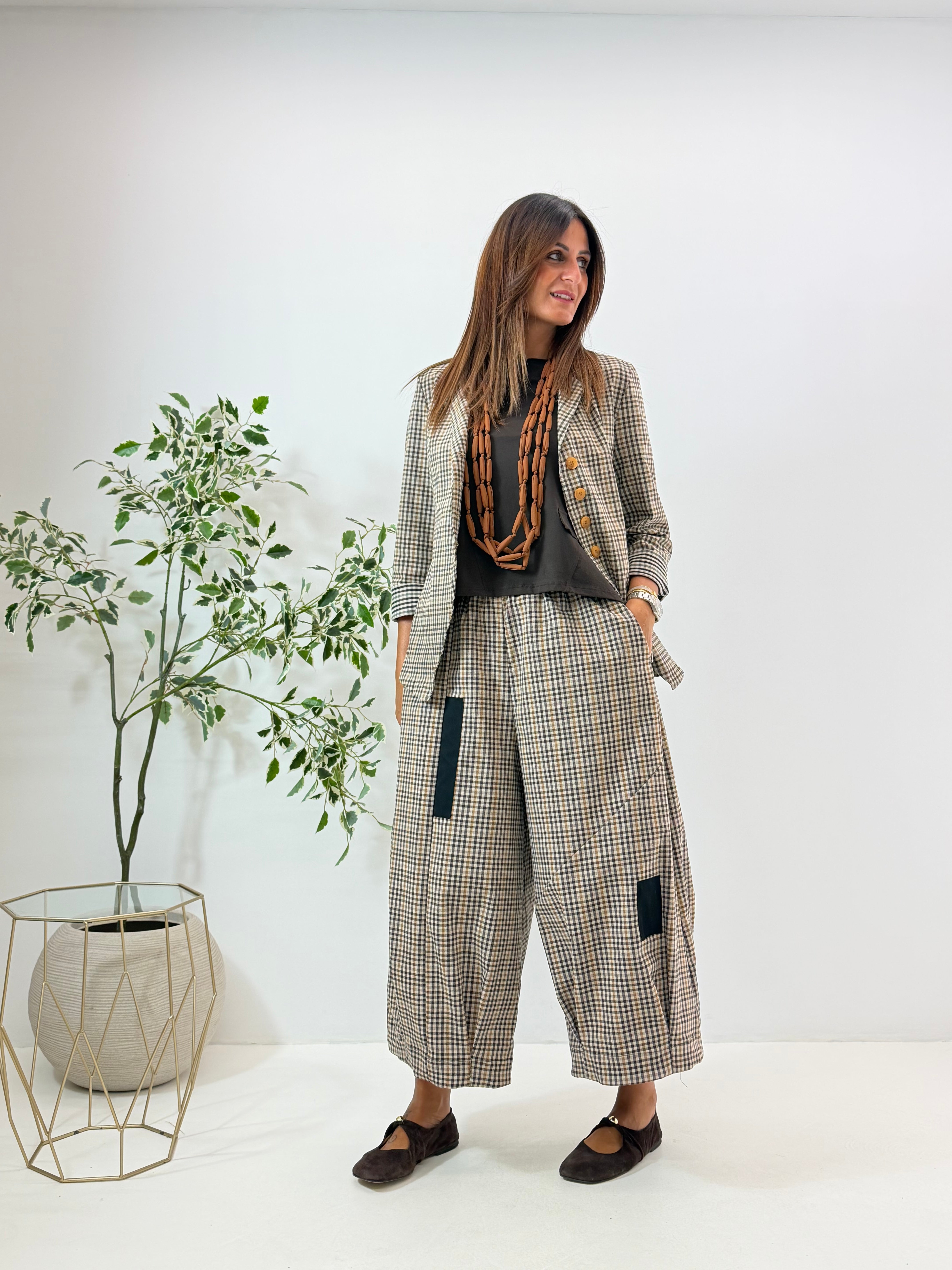 PANTALONE VALERY WENDY A QUADRETTI