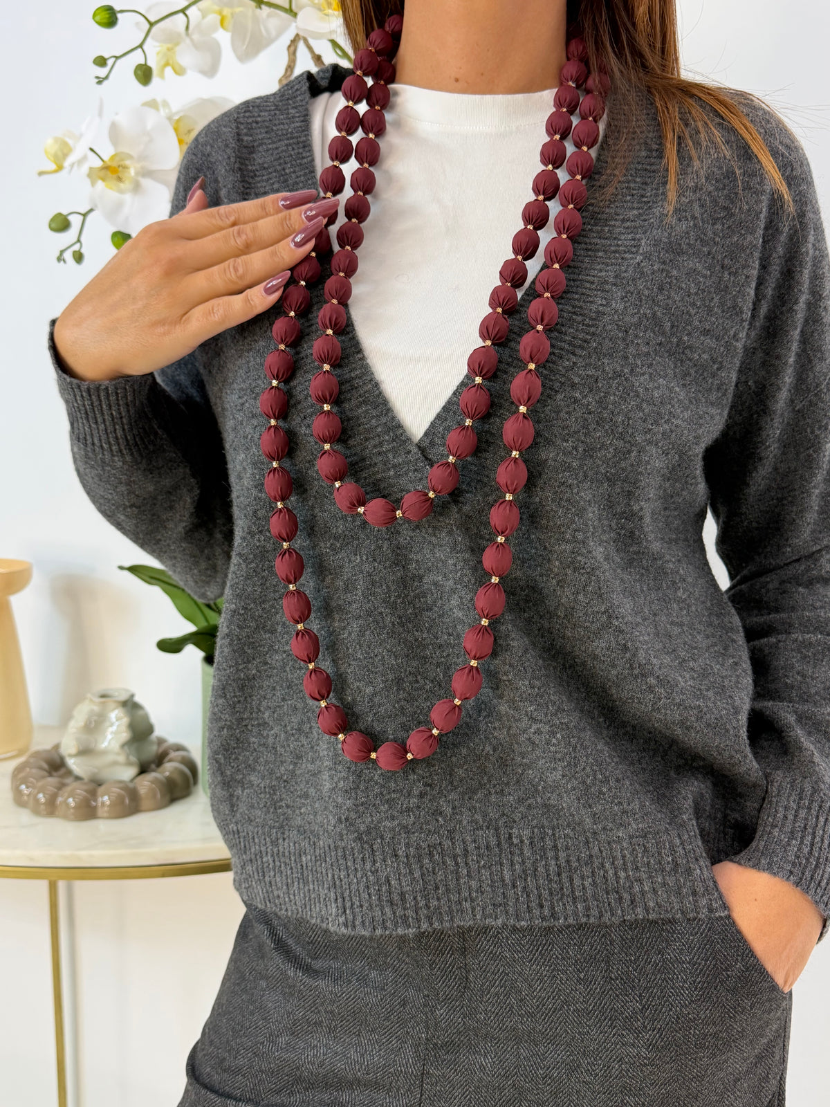 COLLANA MINA BORDEAUX