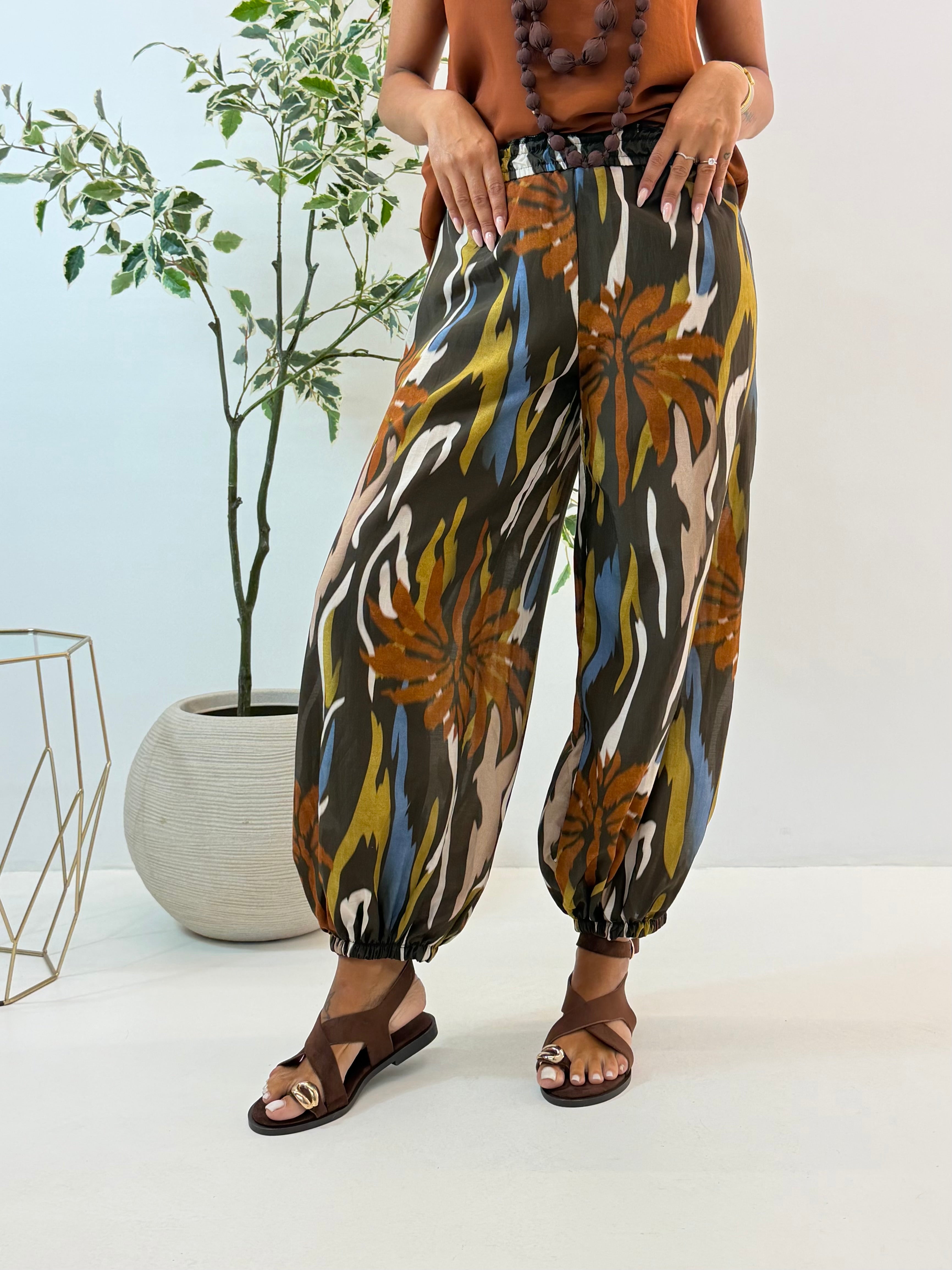 PANTALONE MIAMI FANTASIA MORO