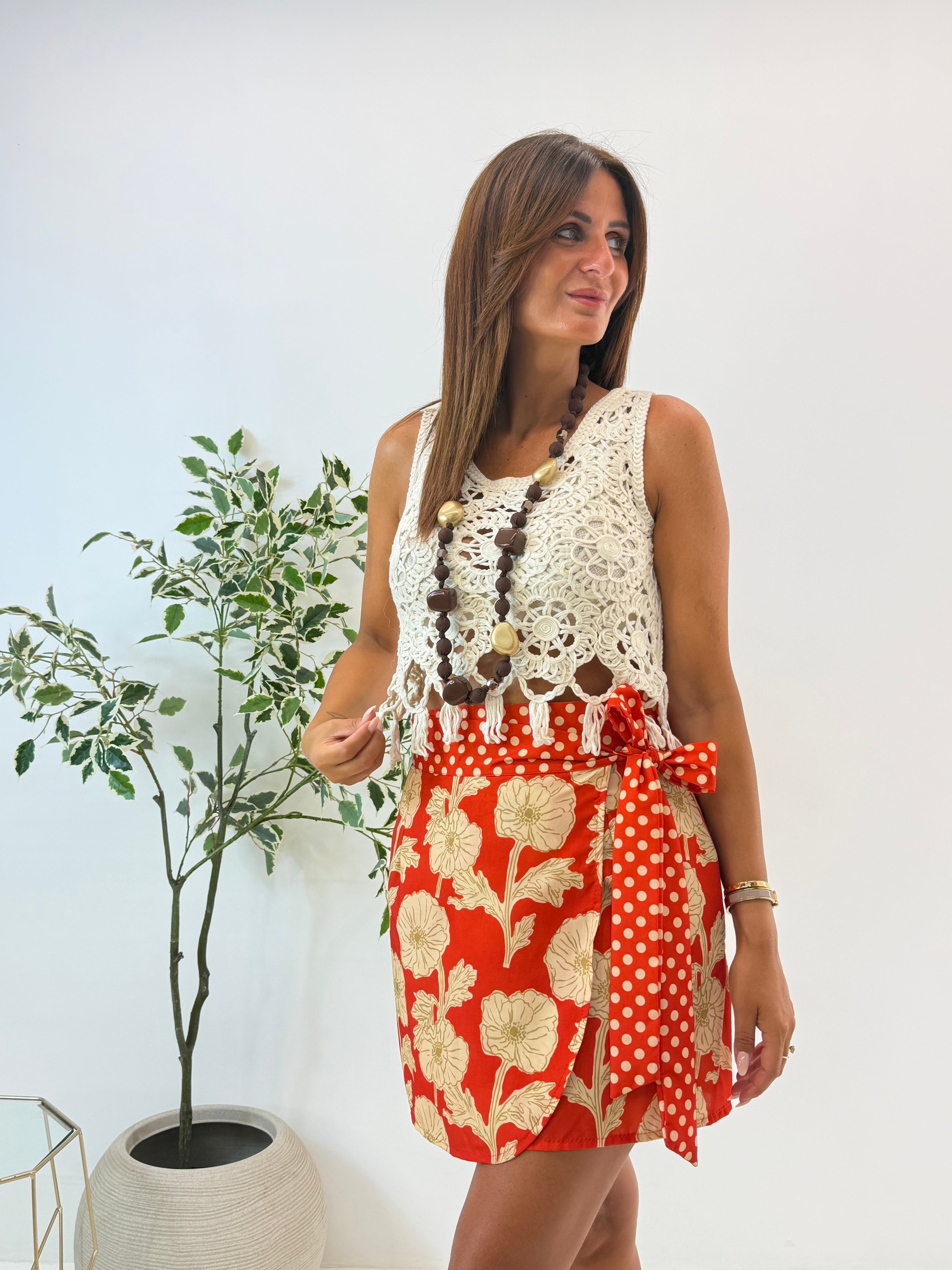 TOP FLORA IN FILO PANNA