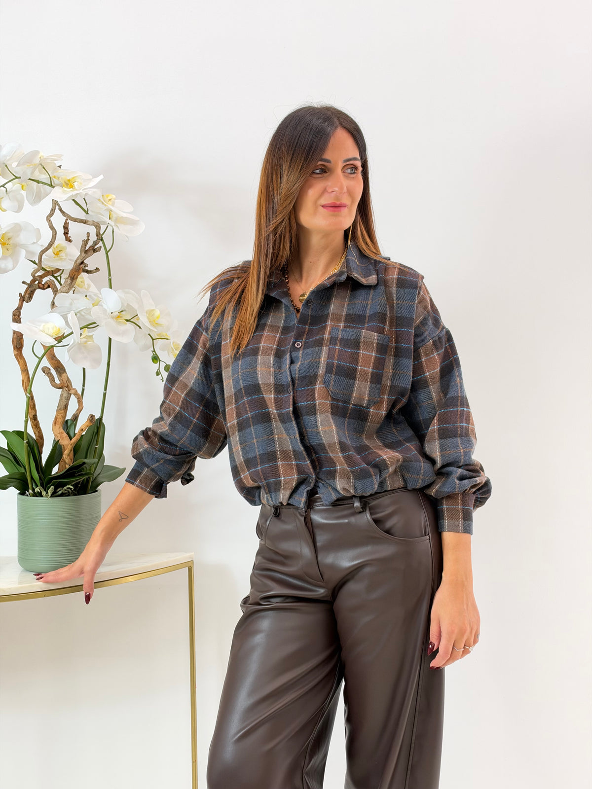 CAMICIA GIULIA A QUADRI