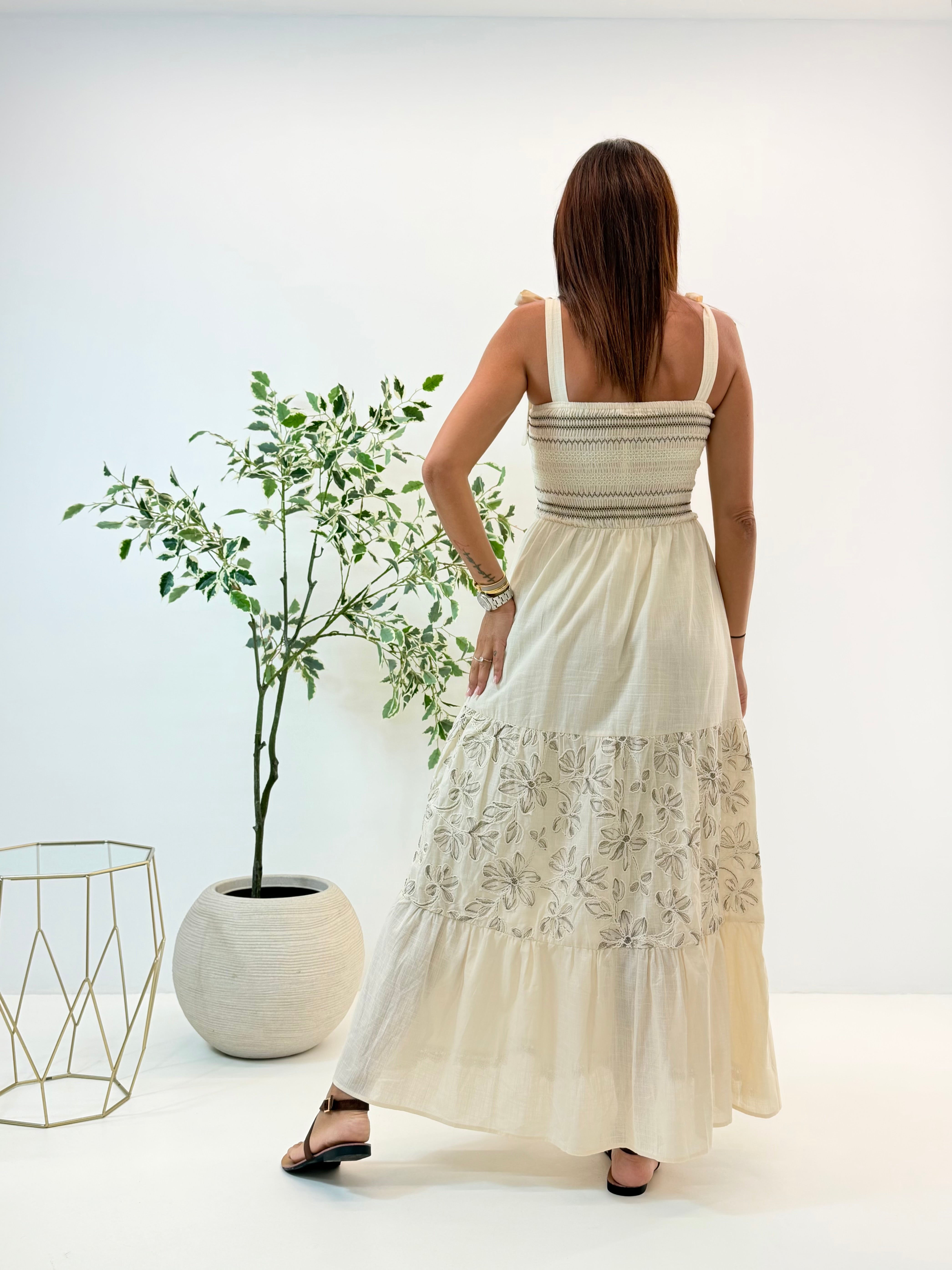 ABITO FLORA BEIGE